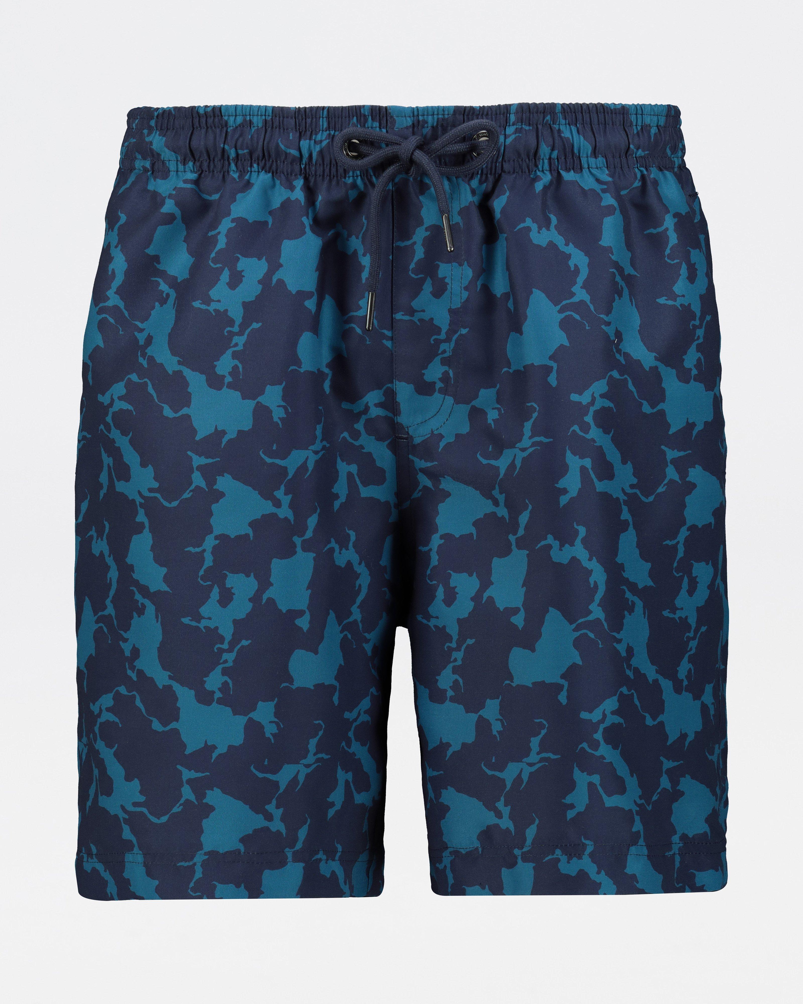 K-Way Elements Men's Printed Swim Shorts -  Pacific