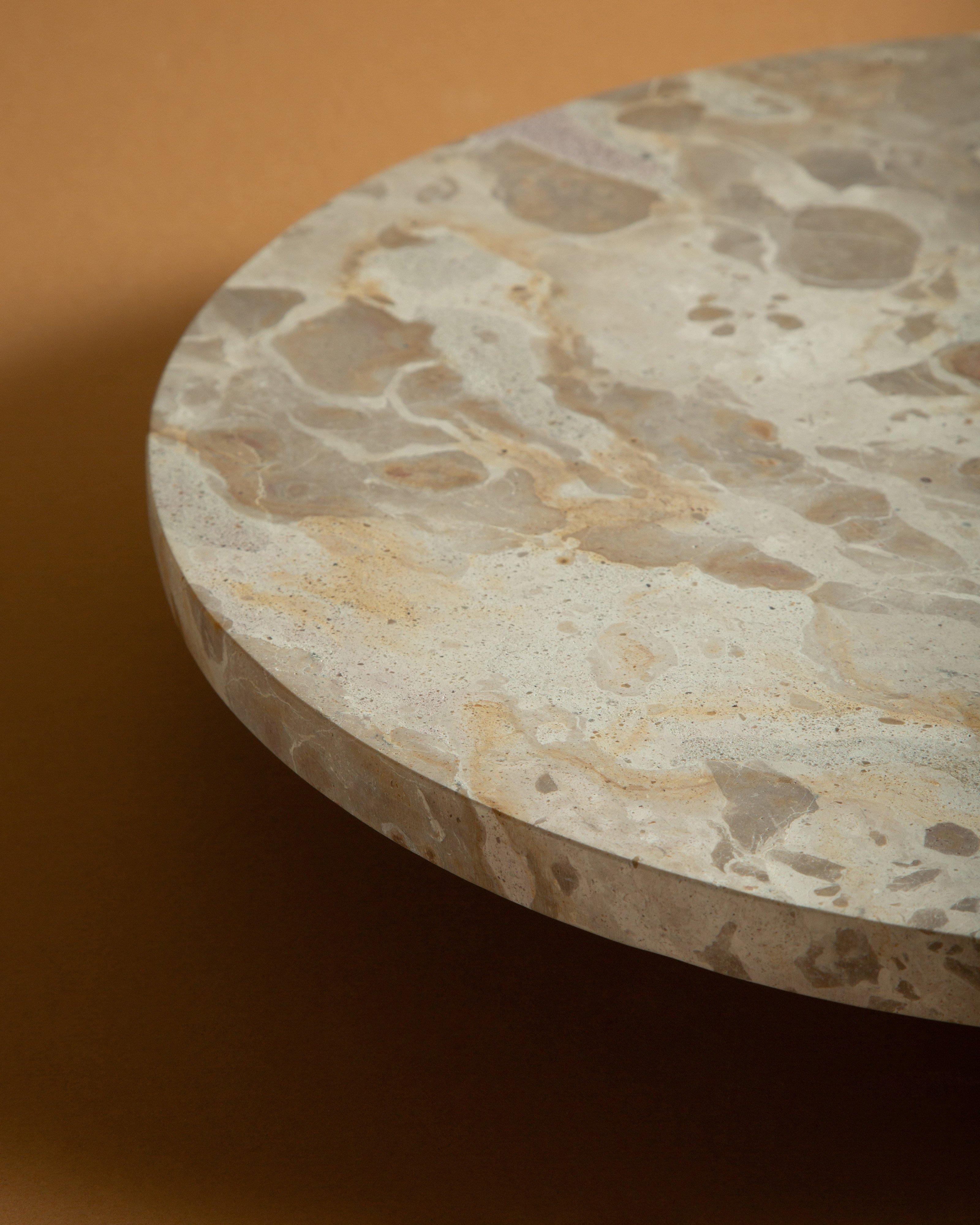 Marble Lazy Susan -  Taupe