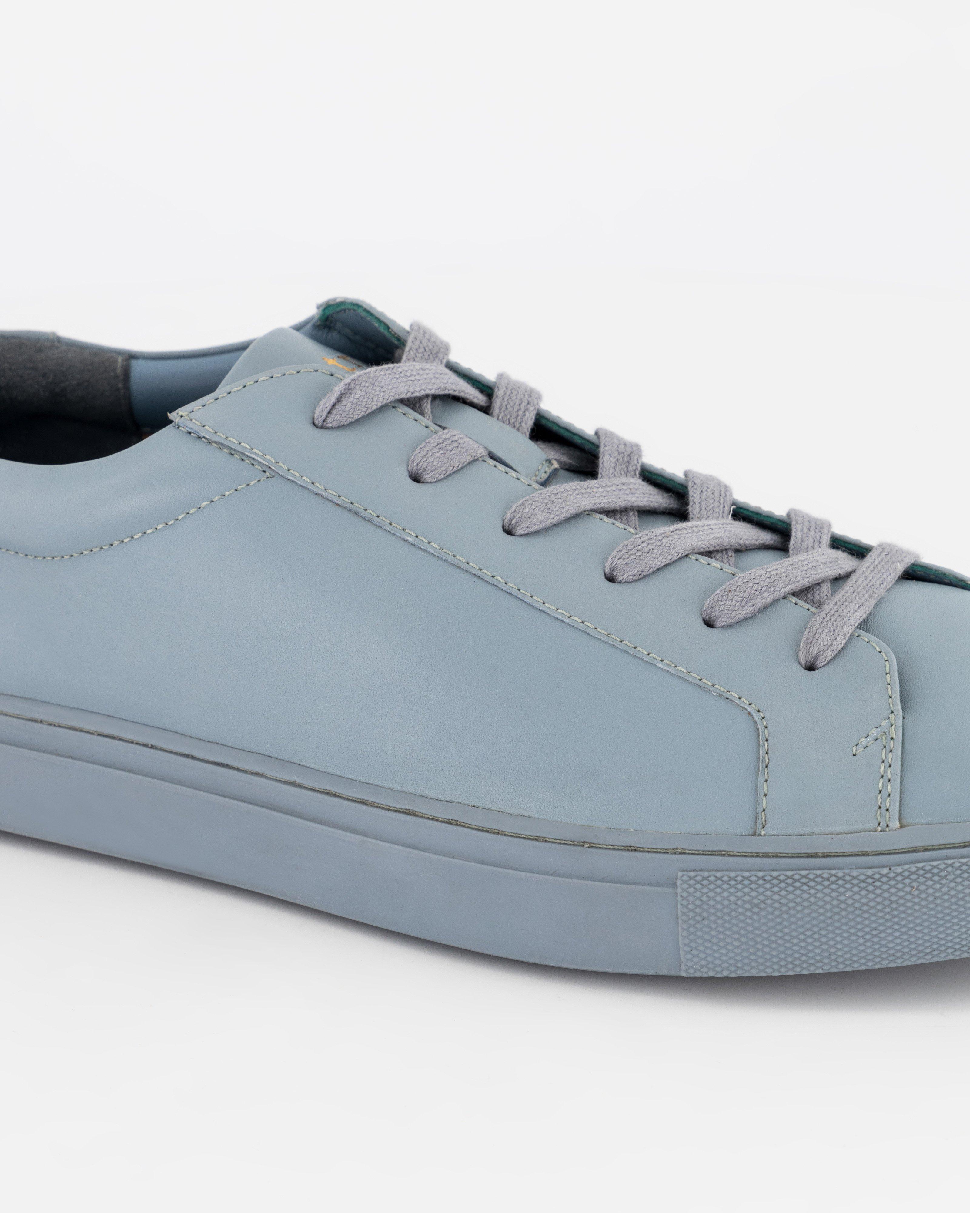 Ophelia Leather Sneaker -  Blue