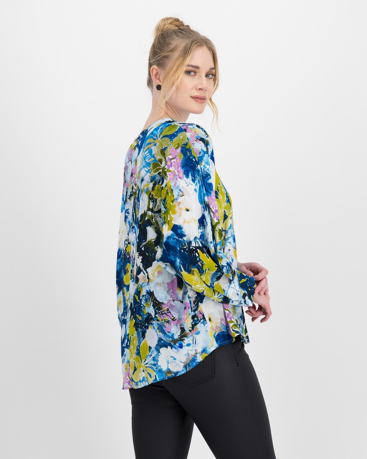Poetry Brody Floral Blouse -  blue