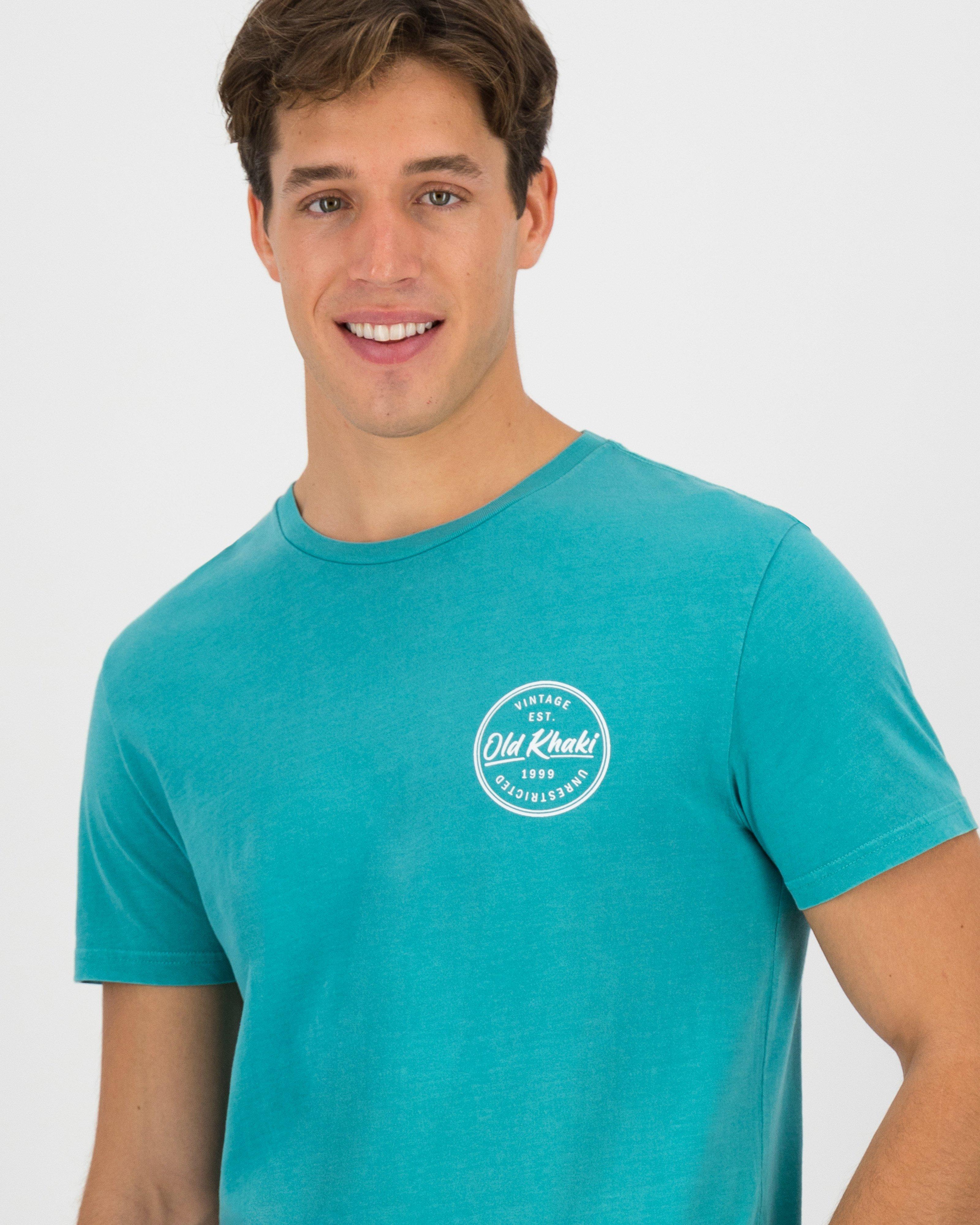 Men's Ace Relaxed Fit T-Shirt -  Turquoise