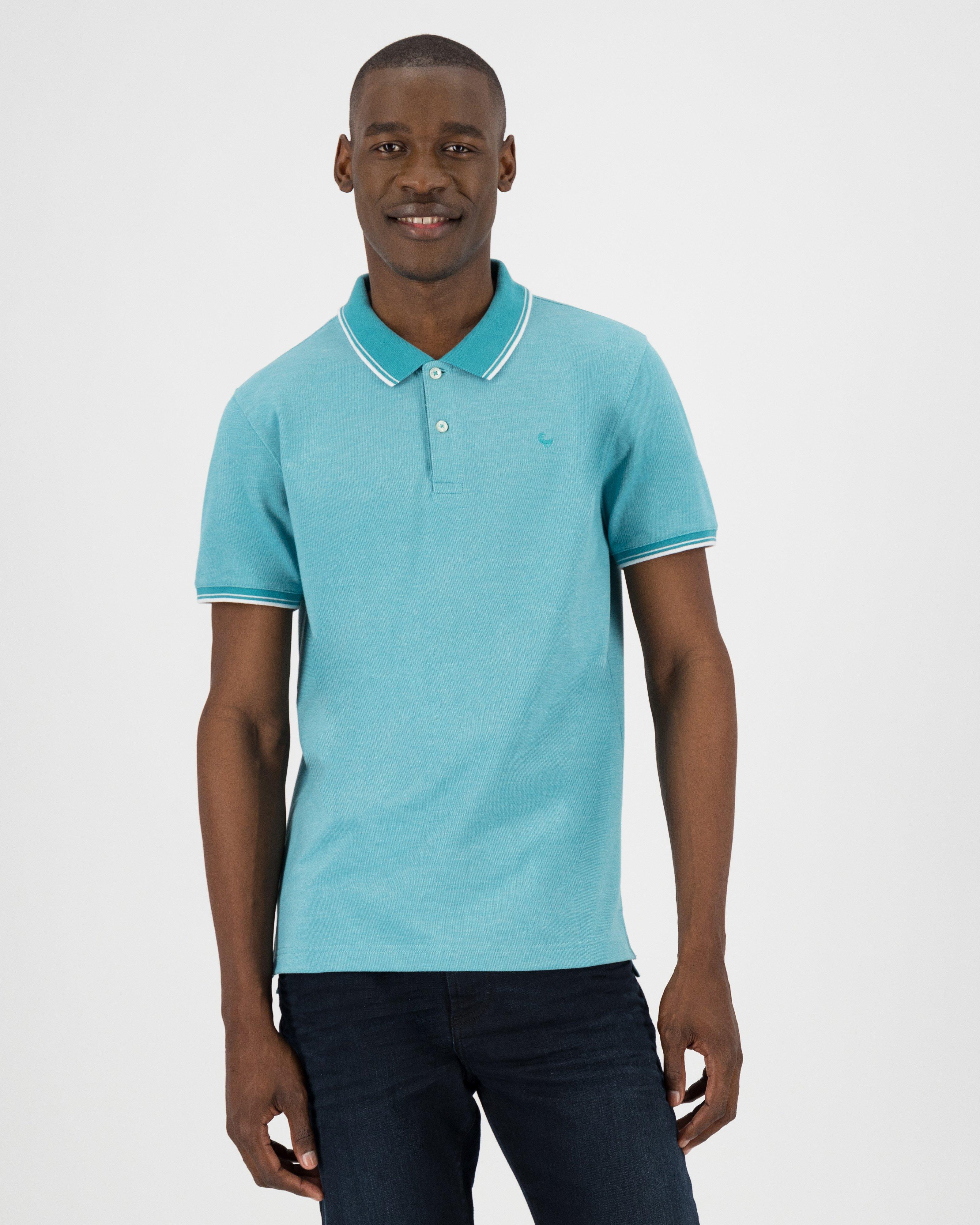 Men's Caleb Standard Fit Golfer -  Light Blue