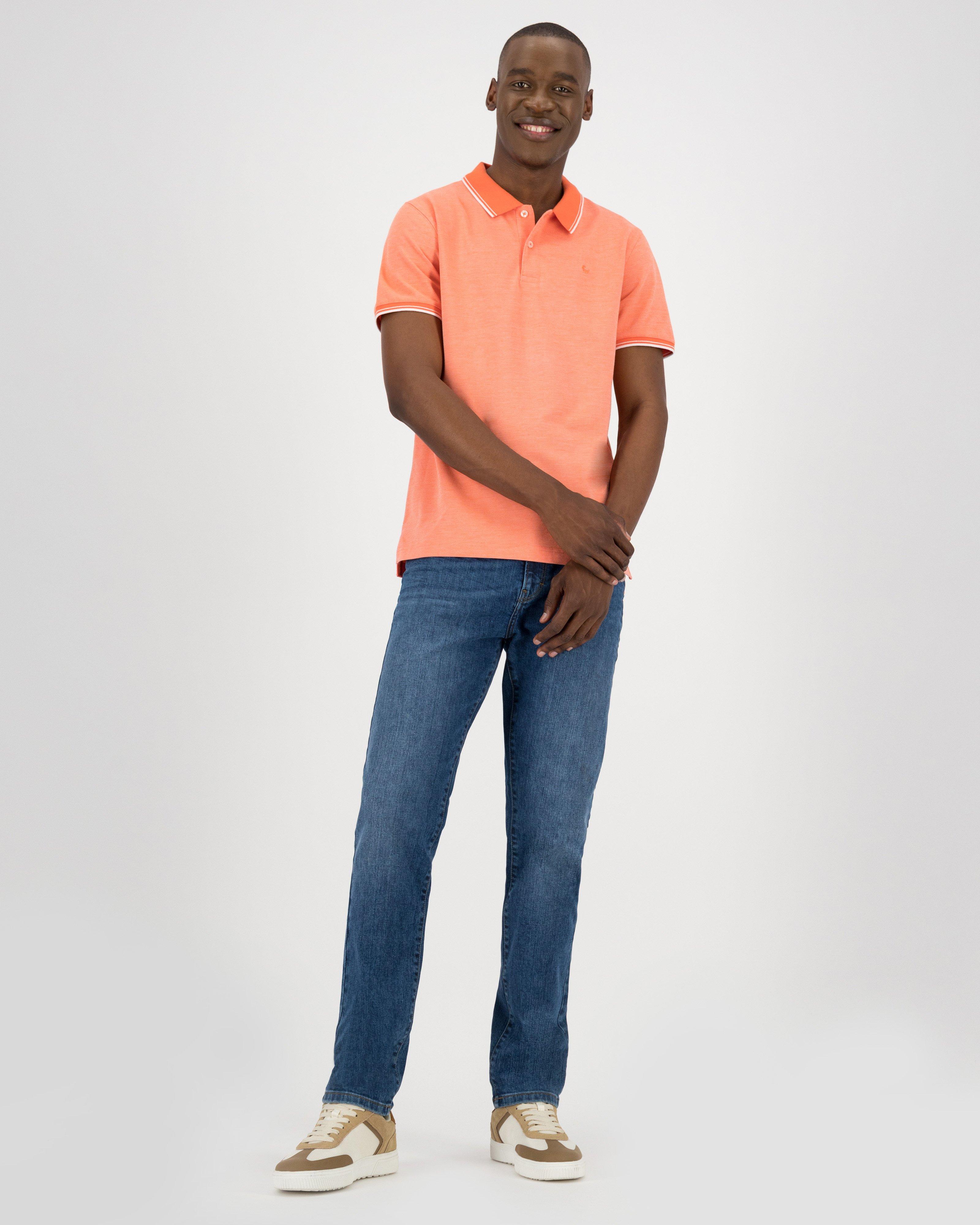 Men's Caleb Standard Fit Golfer -  Orange