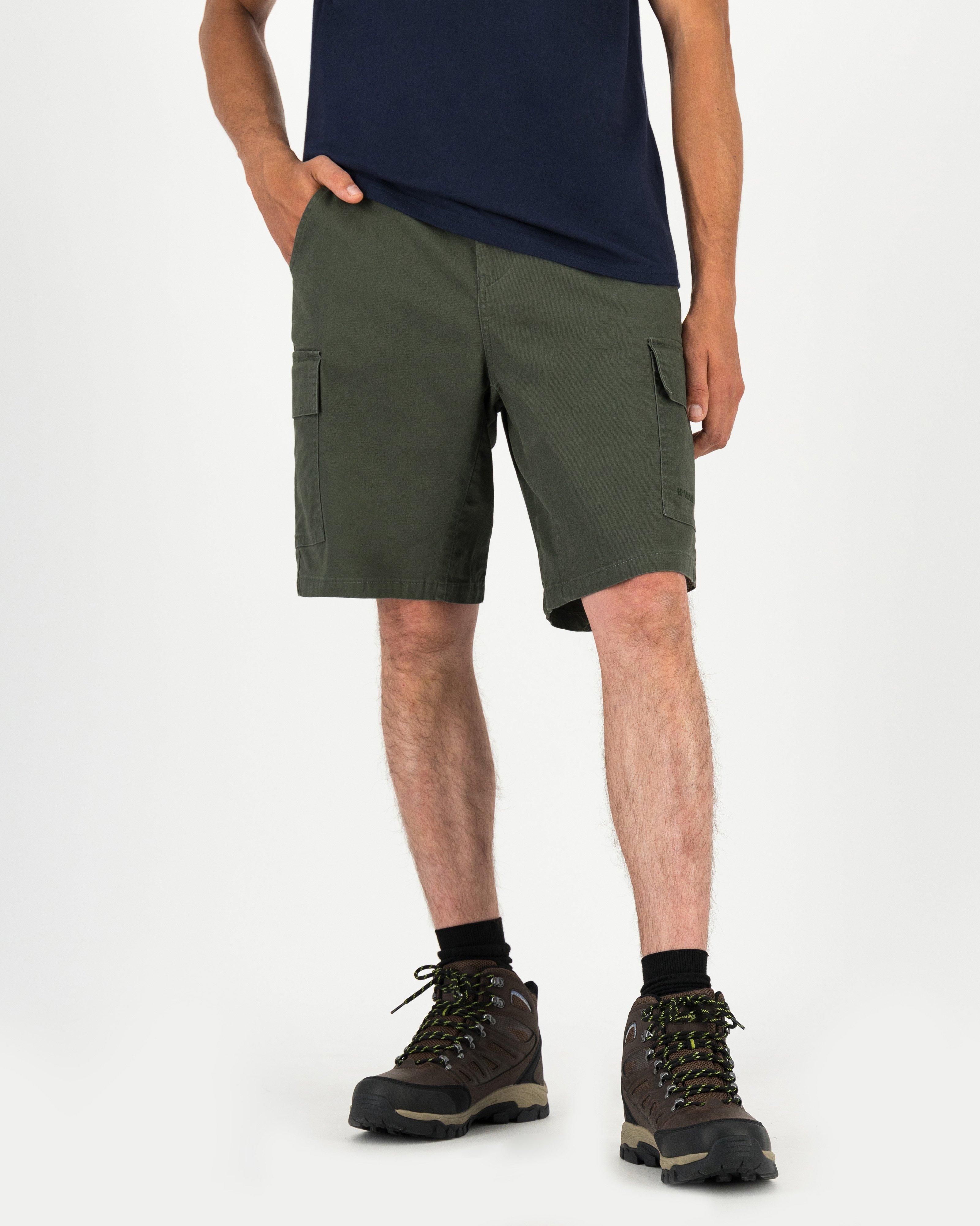 K-Way Elements Men's Reggie Pull-on Cargo Shorts -  Olive