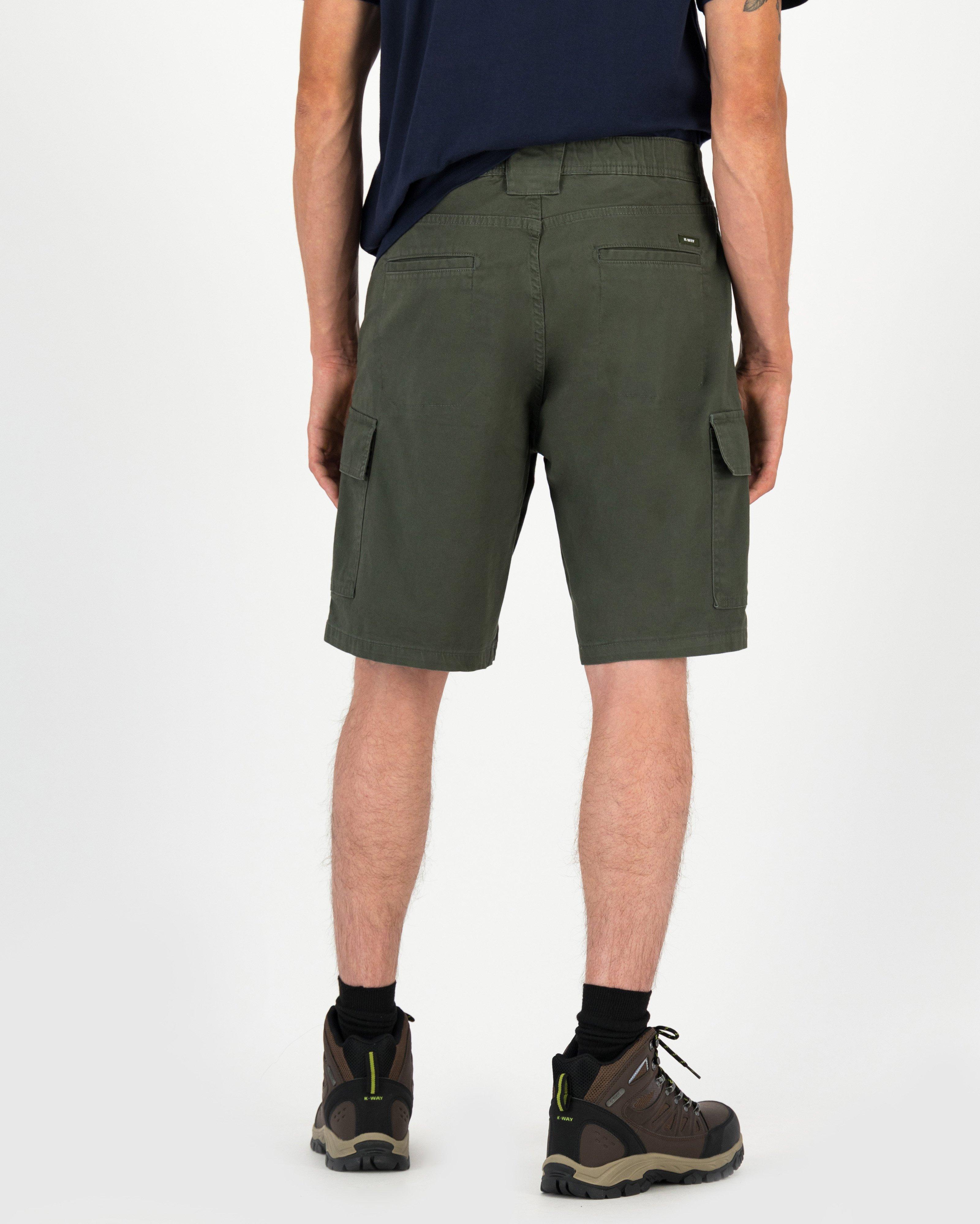 K-Way Elements Men's Reggie Pull-on Cargo Shorts -  Olive