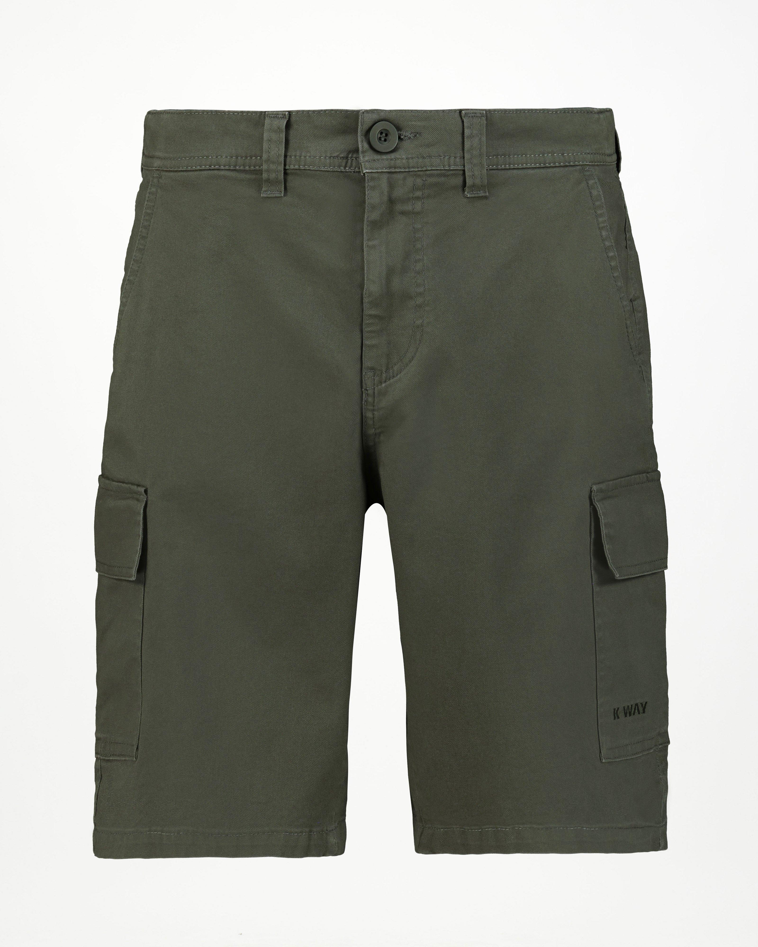 K-Way Elements Men's Reggie Pull-on Cargo Shorts -  Olive