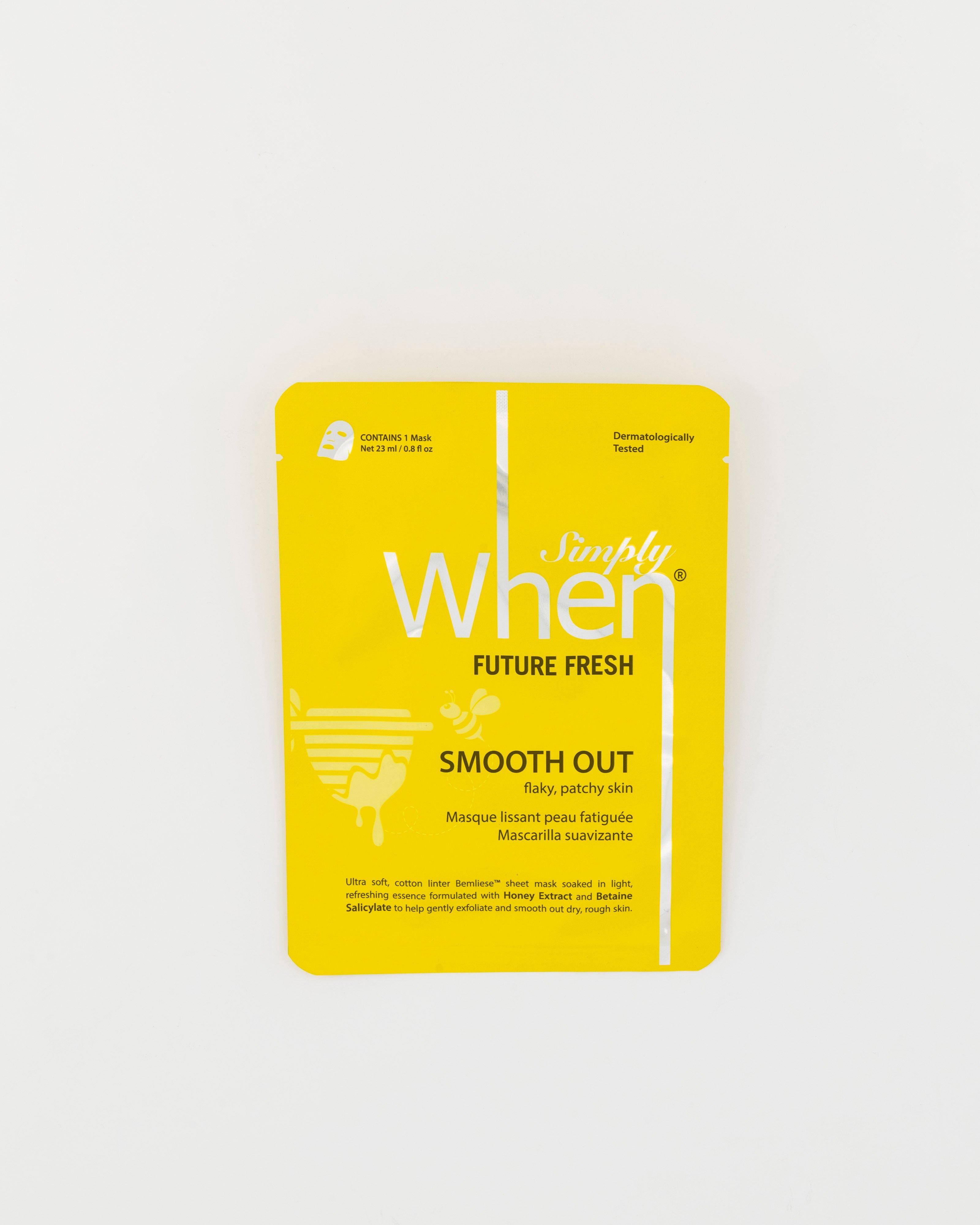 Simply When Future Fresh Smooth Out Sheet Mask -  Yellow