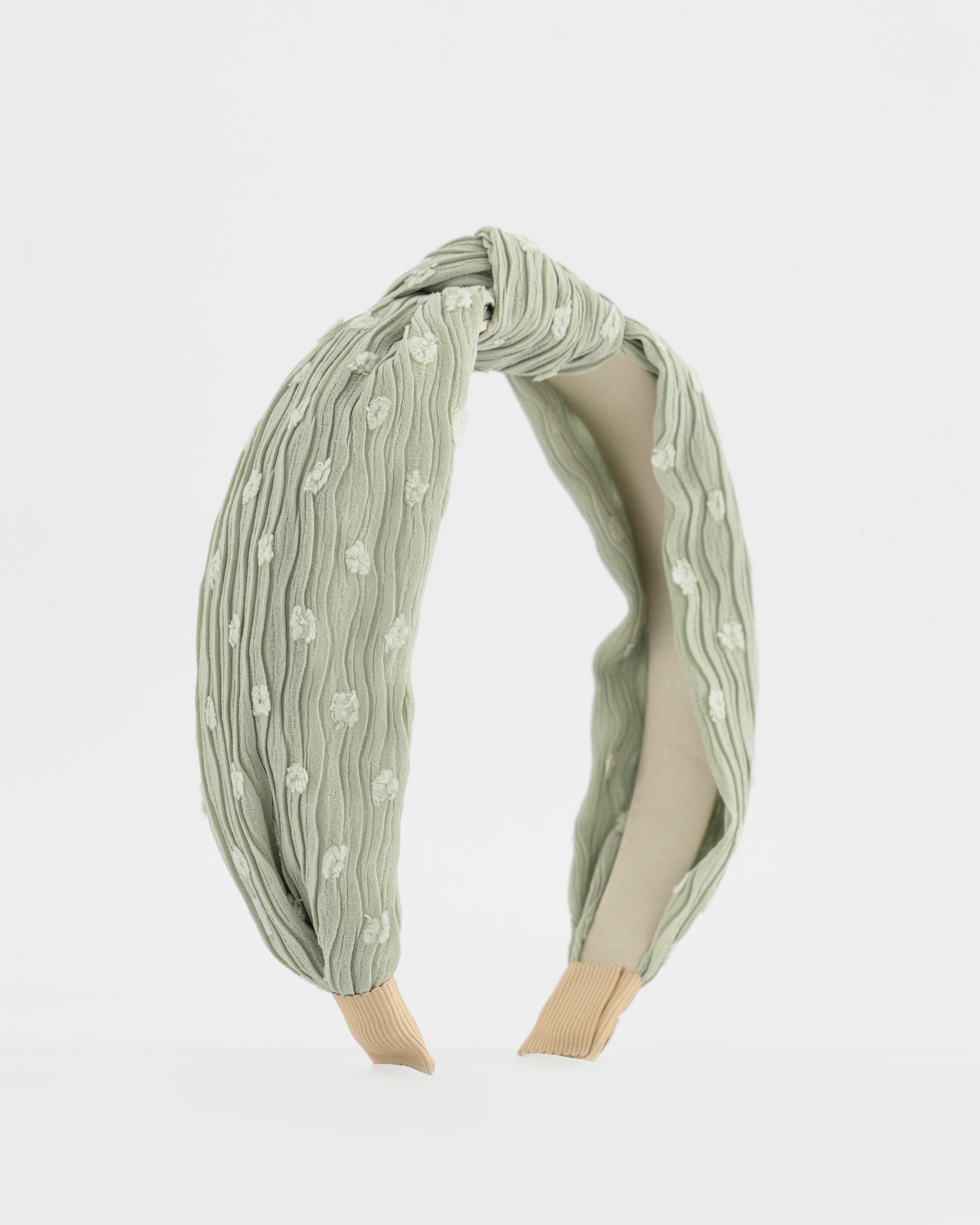 Mikka Self-colour Dot Aliceband -  Sage