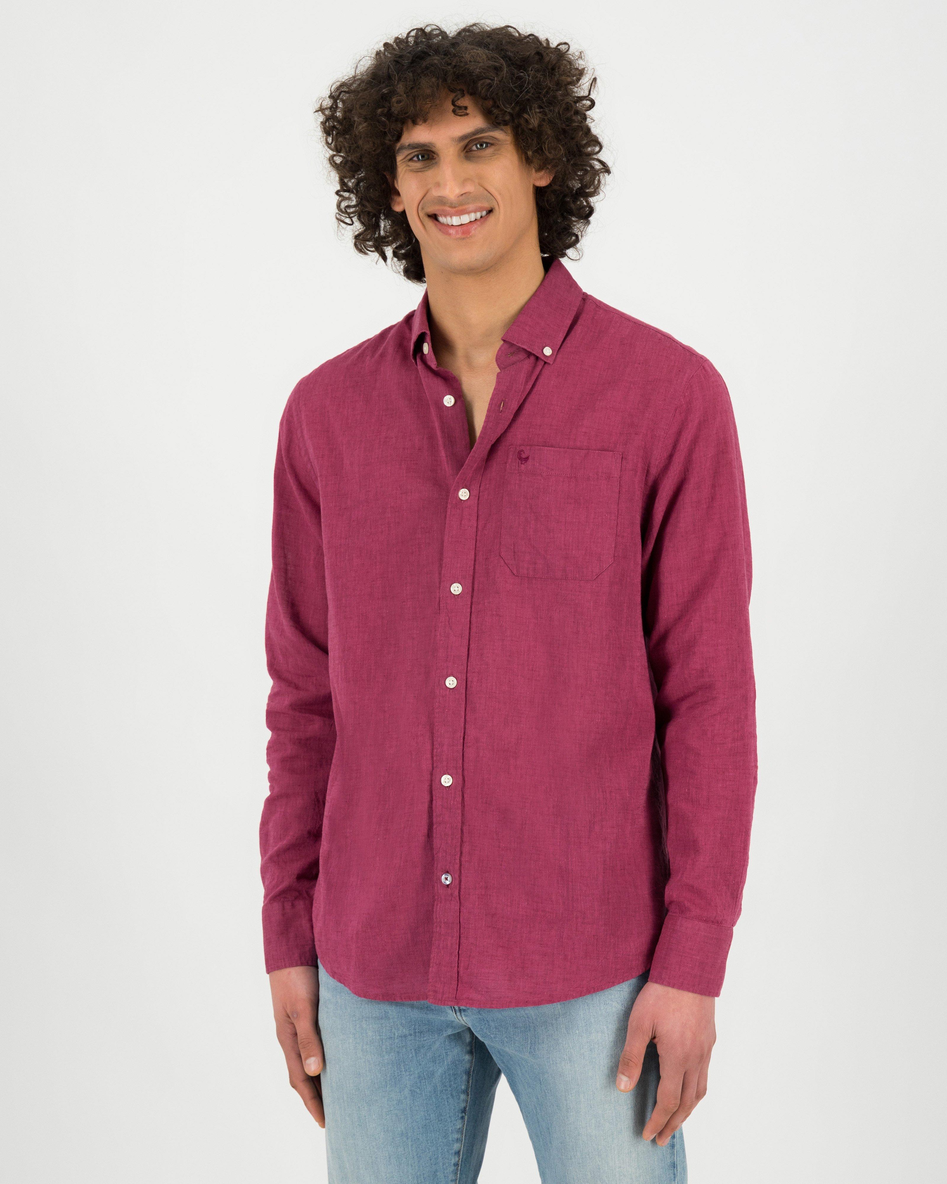 Men's Presley Regular Fit Shirt -  Berry