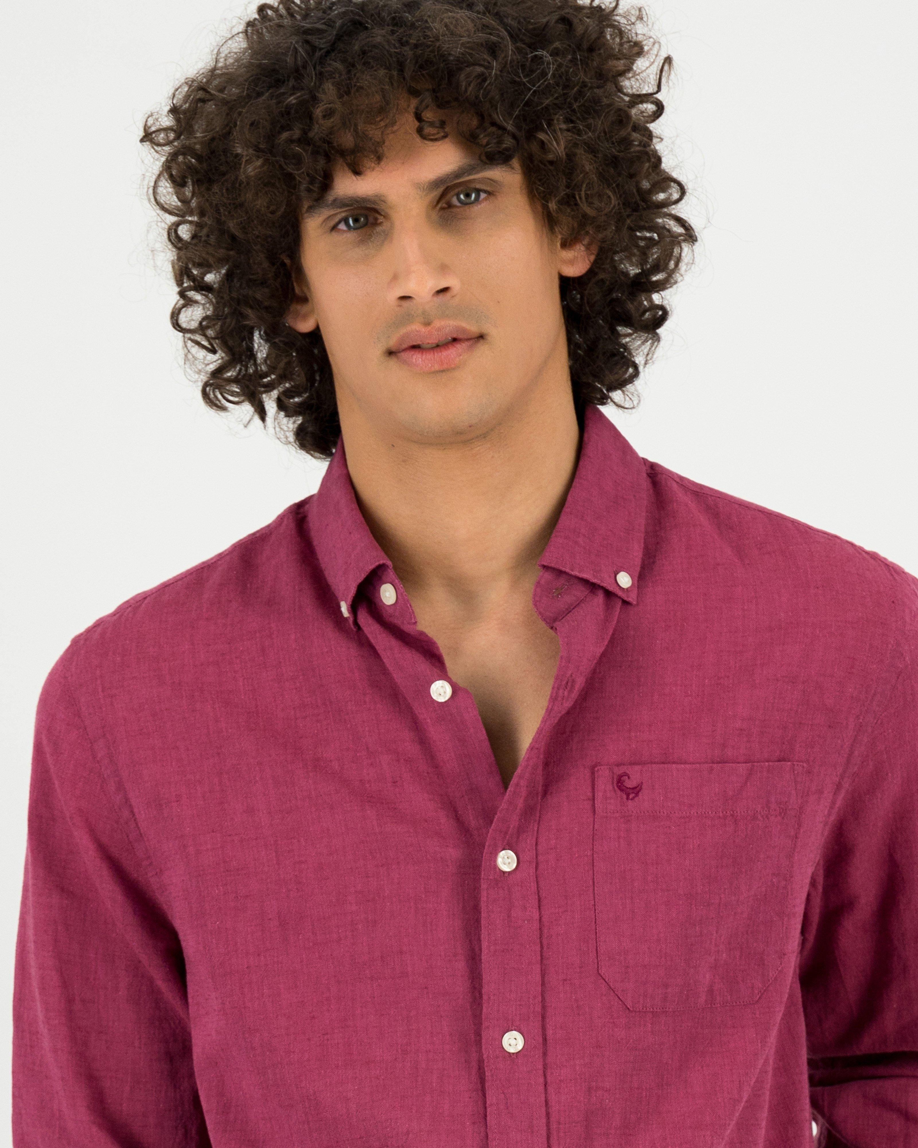 Men's Presley Regular Fit Shirt -  Berry