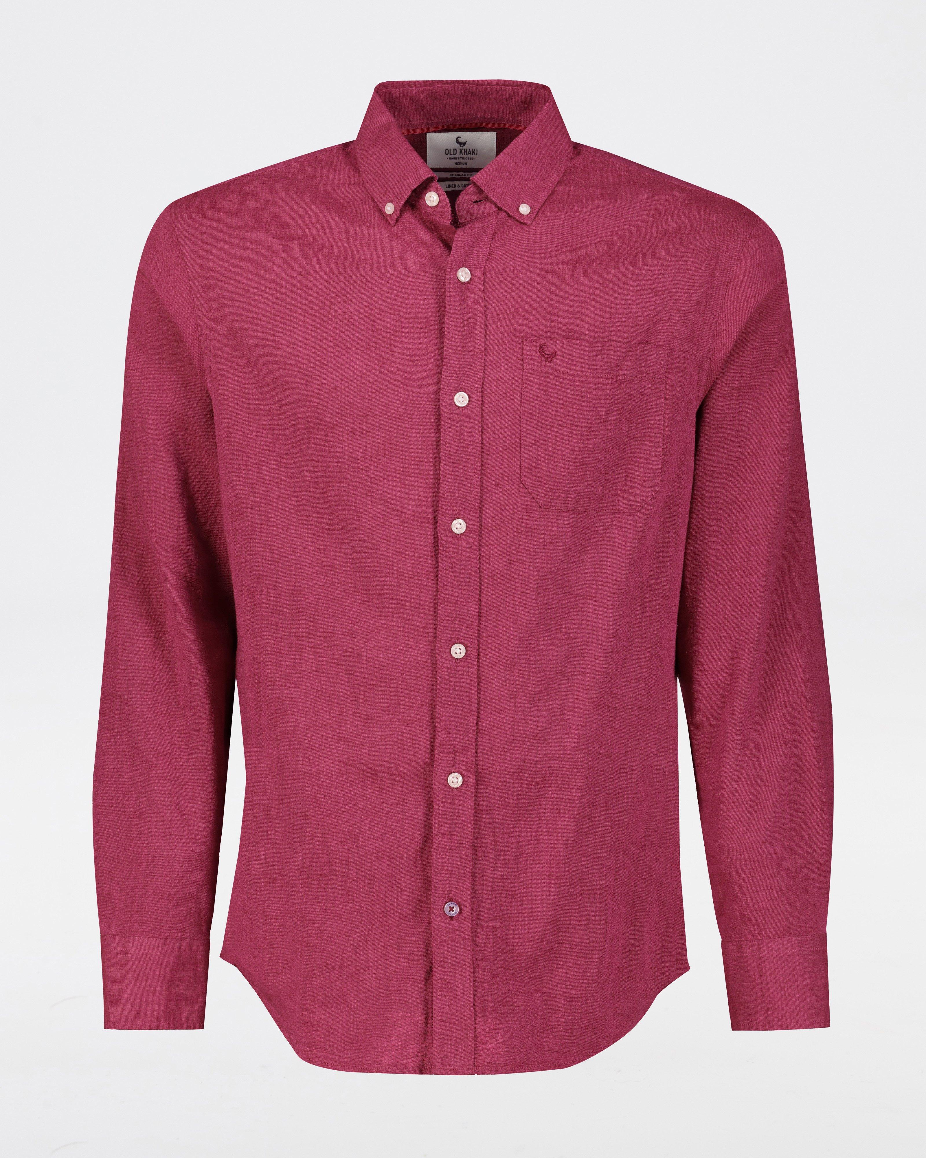 Men's Presley Regular Fit Shirt -  Berry