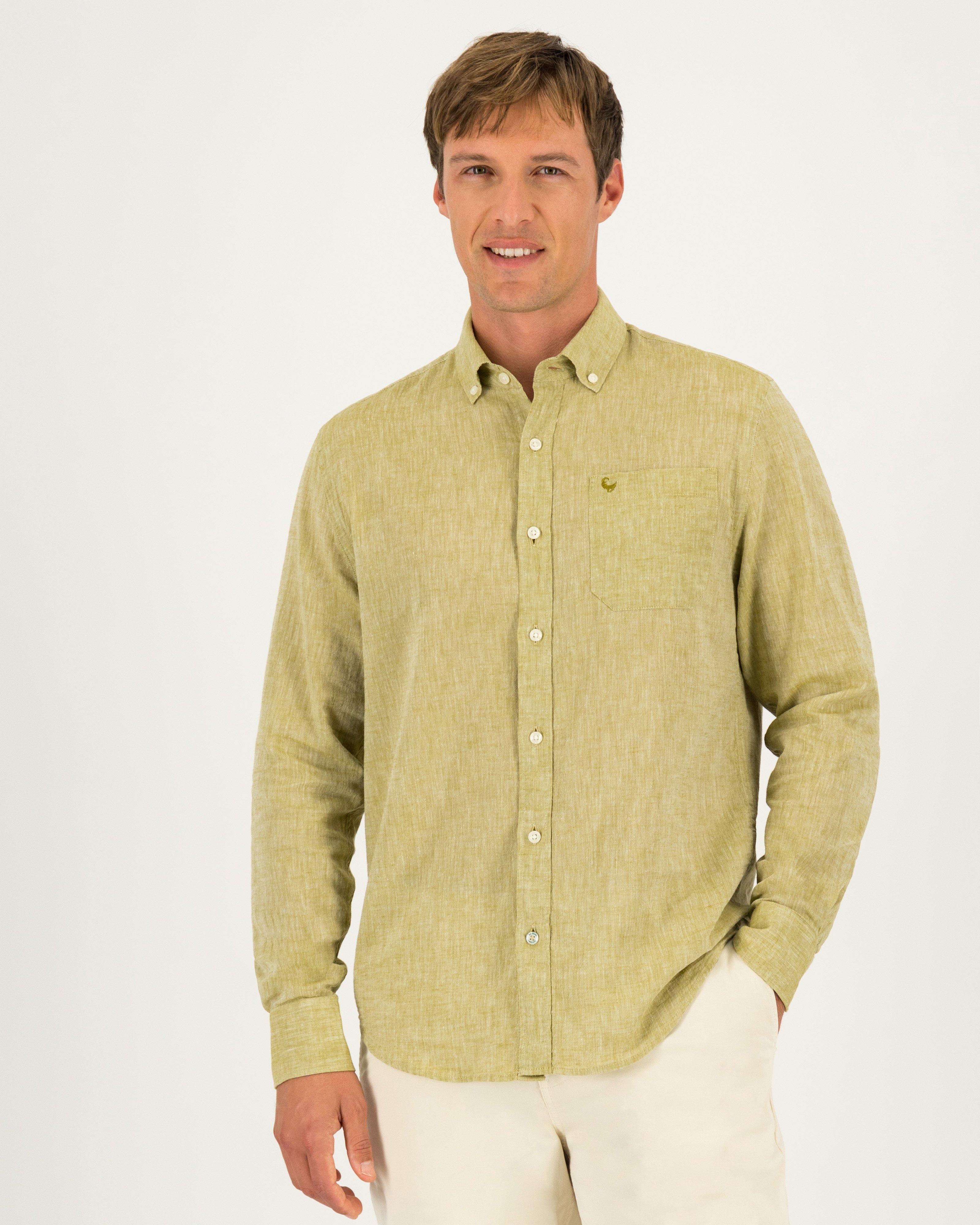 Men's Presley Regular Fit Shirt -  Chartreuse