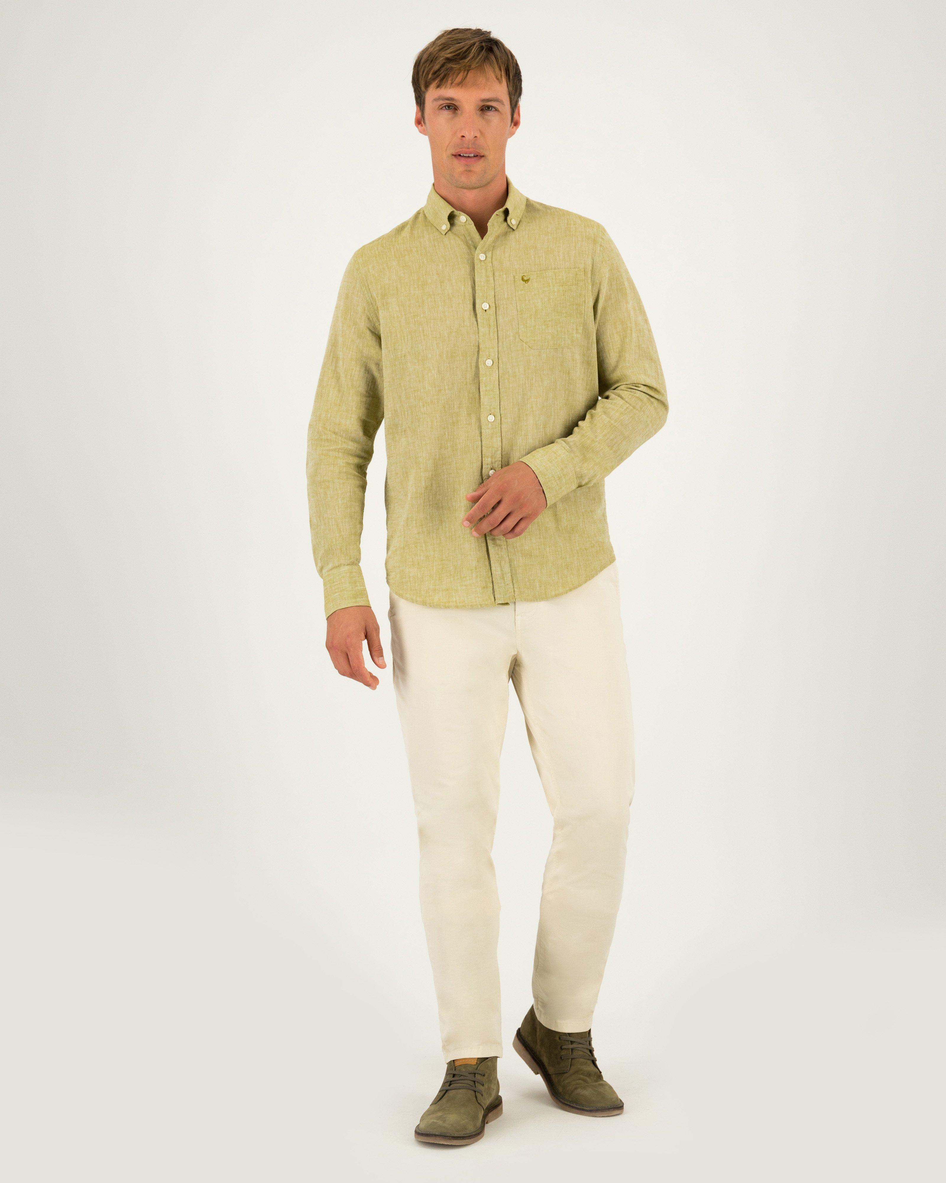 Men's Presley Regular Fit Shirt -  Chartreuse