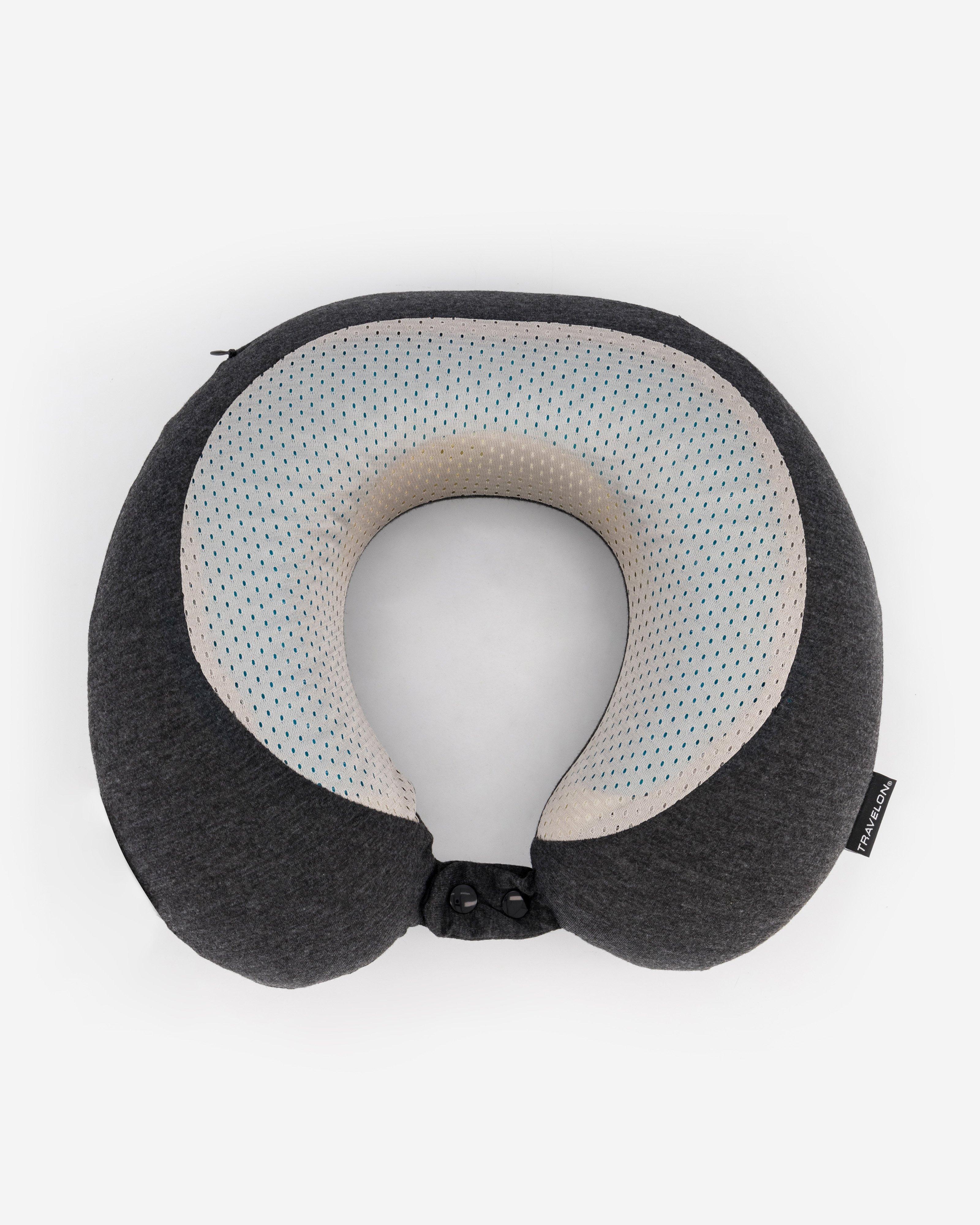 Travelon Memory Gel Foam Pillow -  Charcoal