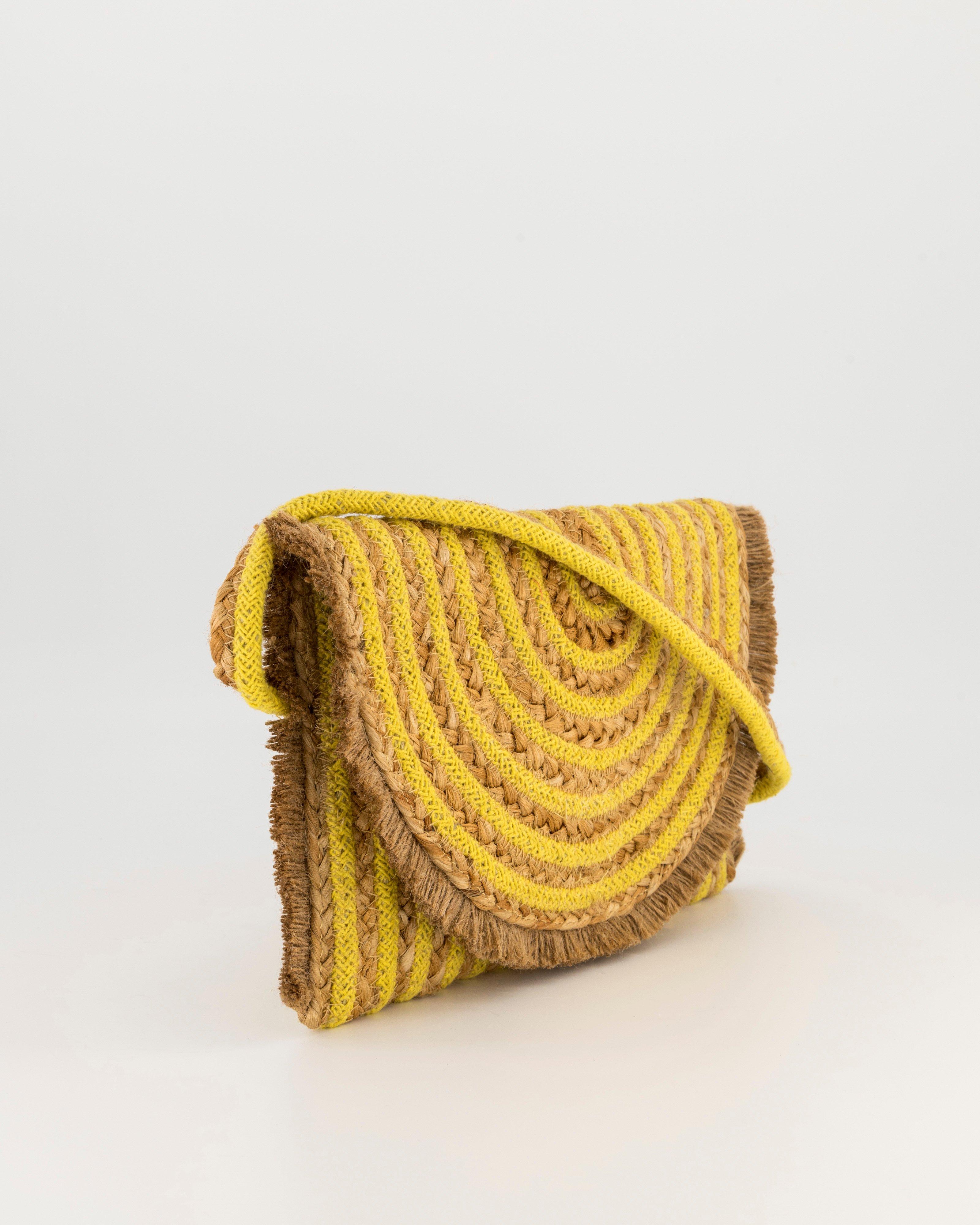 Women's Micah Straw Cross-Body Bag -  Oatmeal