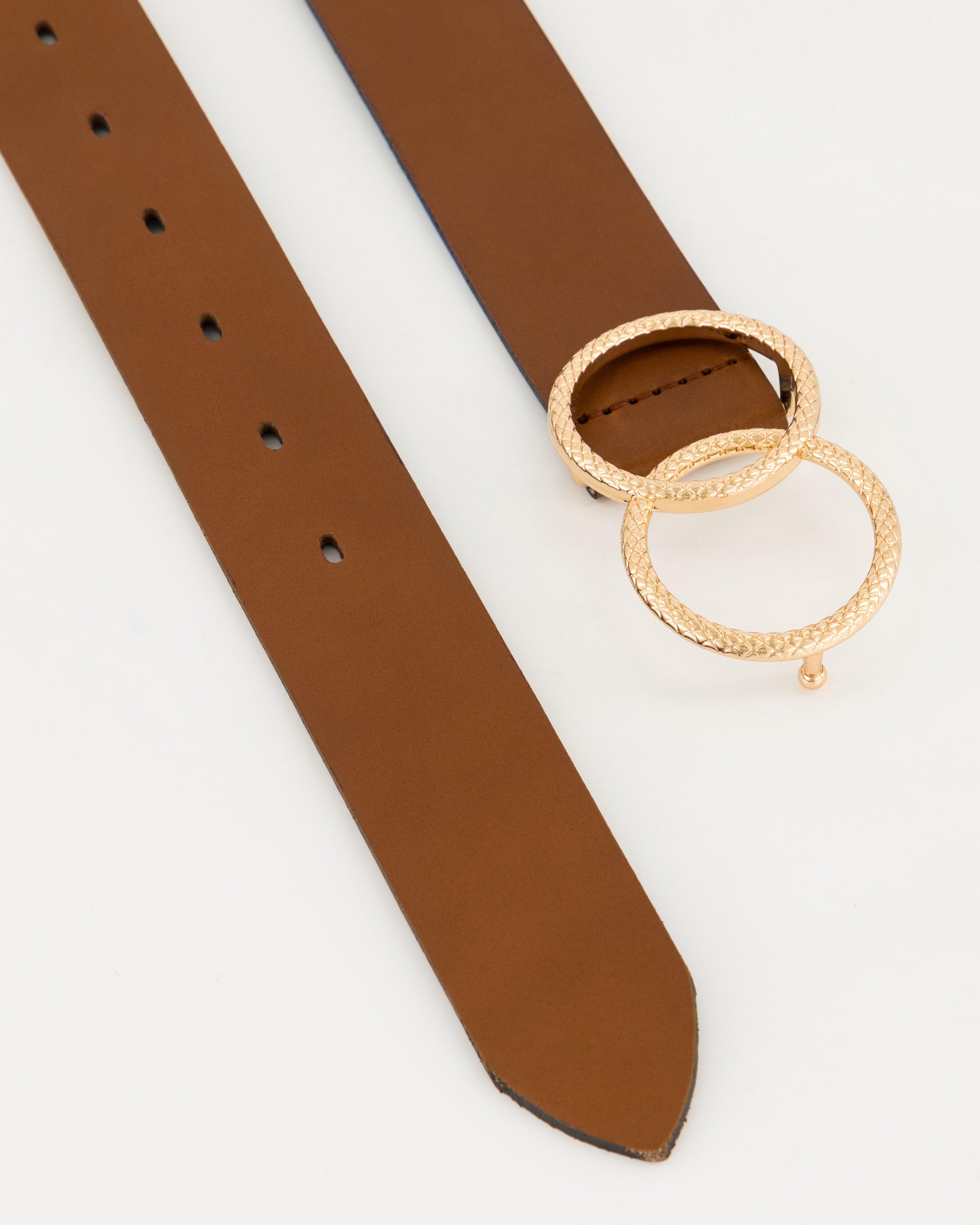 Kimberley Double Loop Jeans Belt -  Tan
