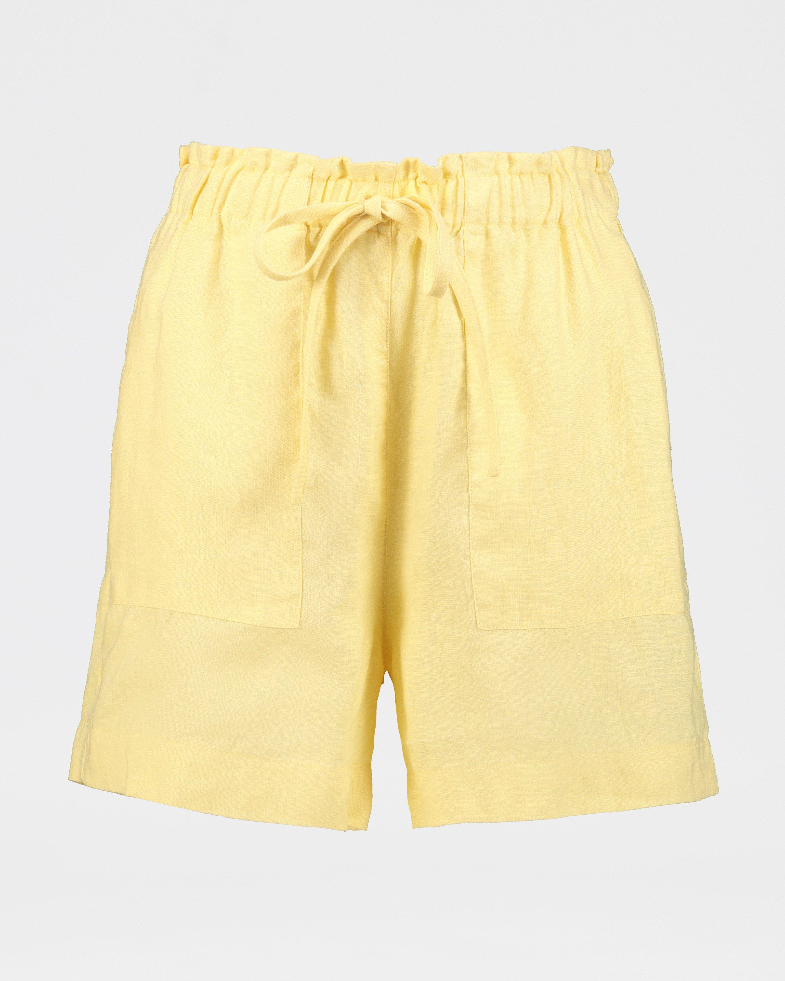 Amber Linen Shorts | Old Khaki