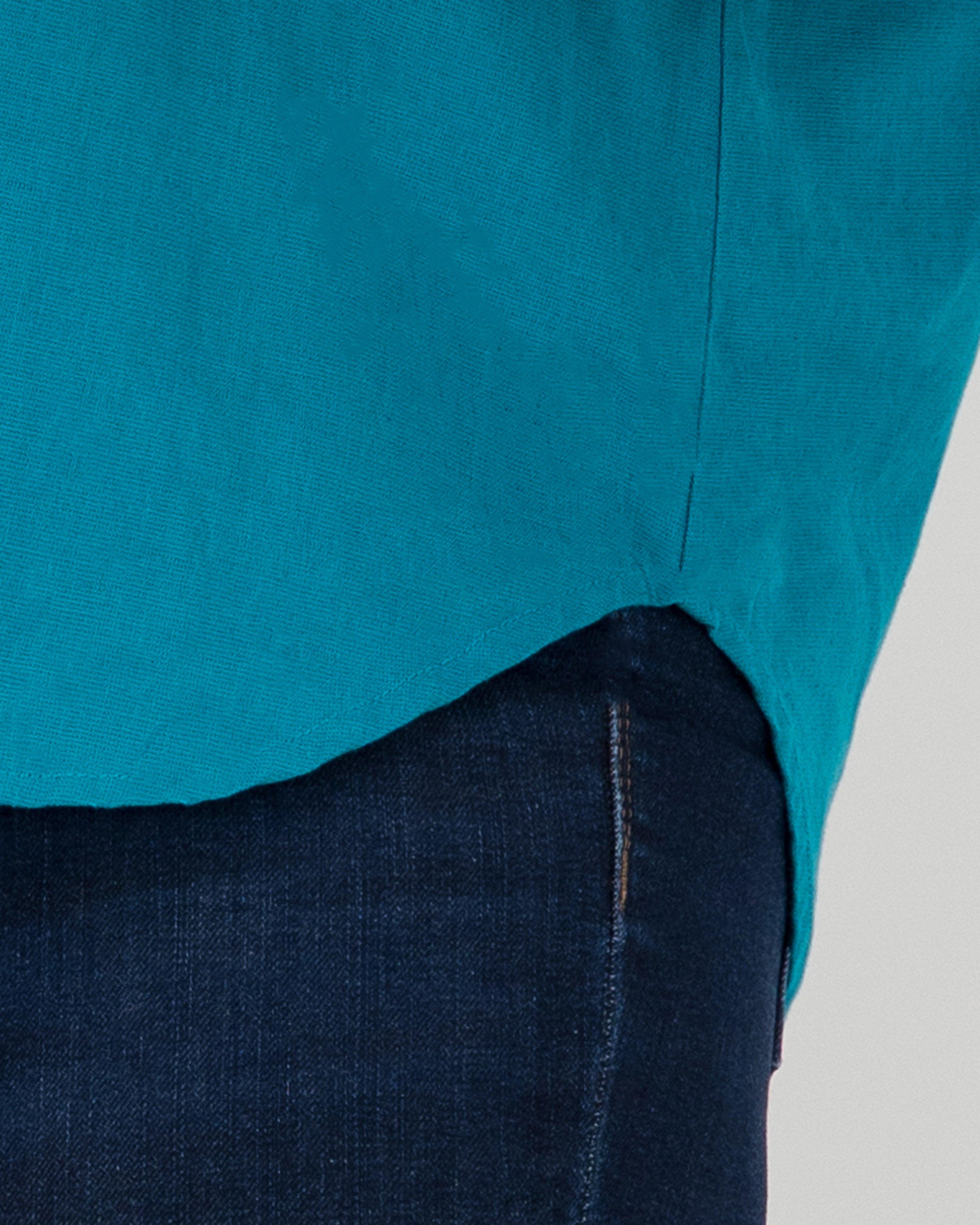 Women’s Keely Linen Shirt -  Teal