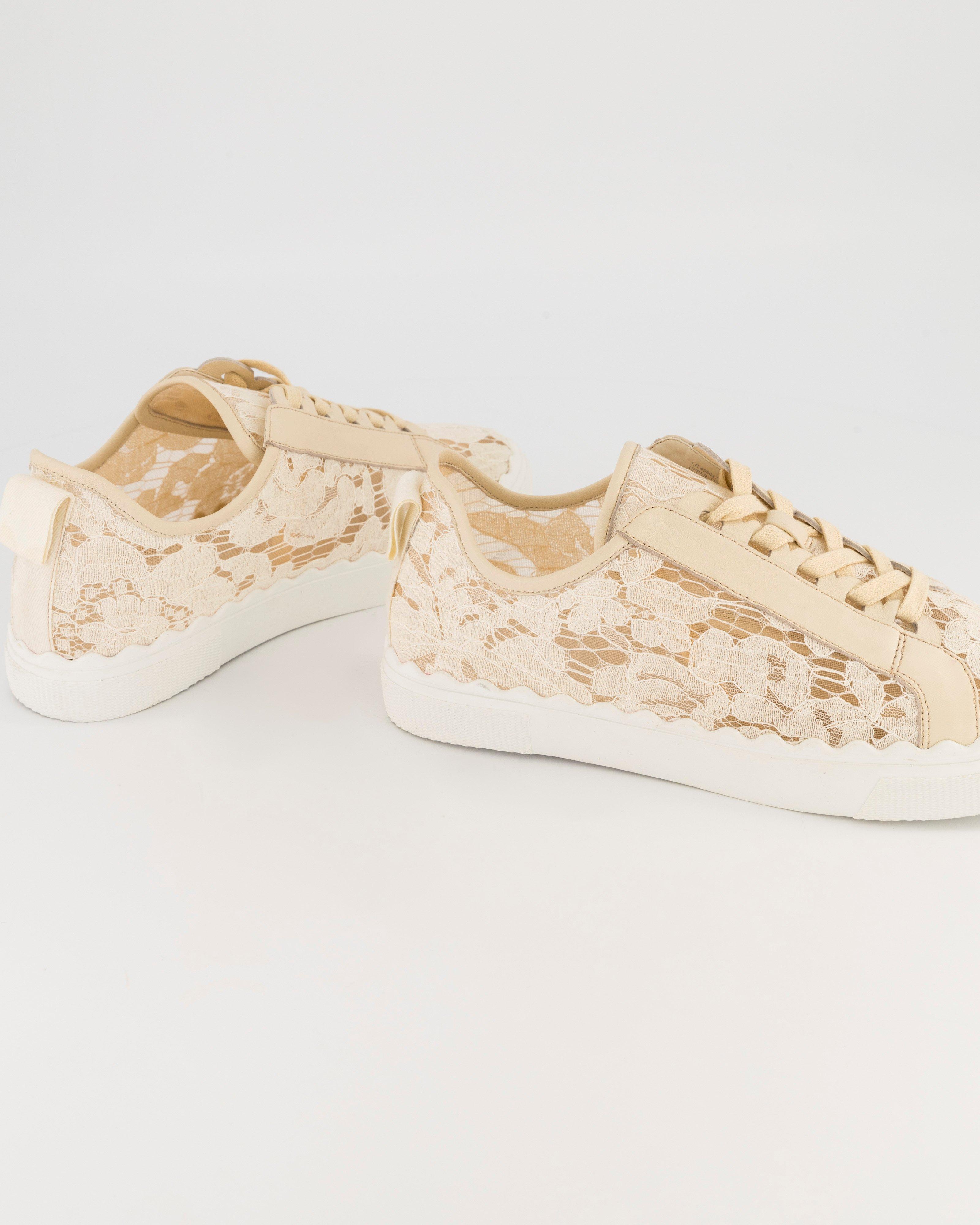 Quinn Lace Sneaker -  Cream