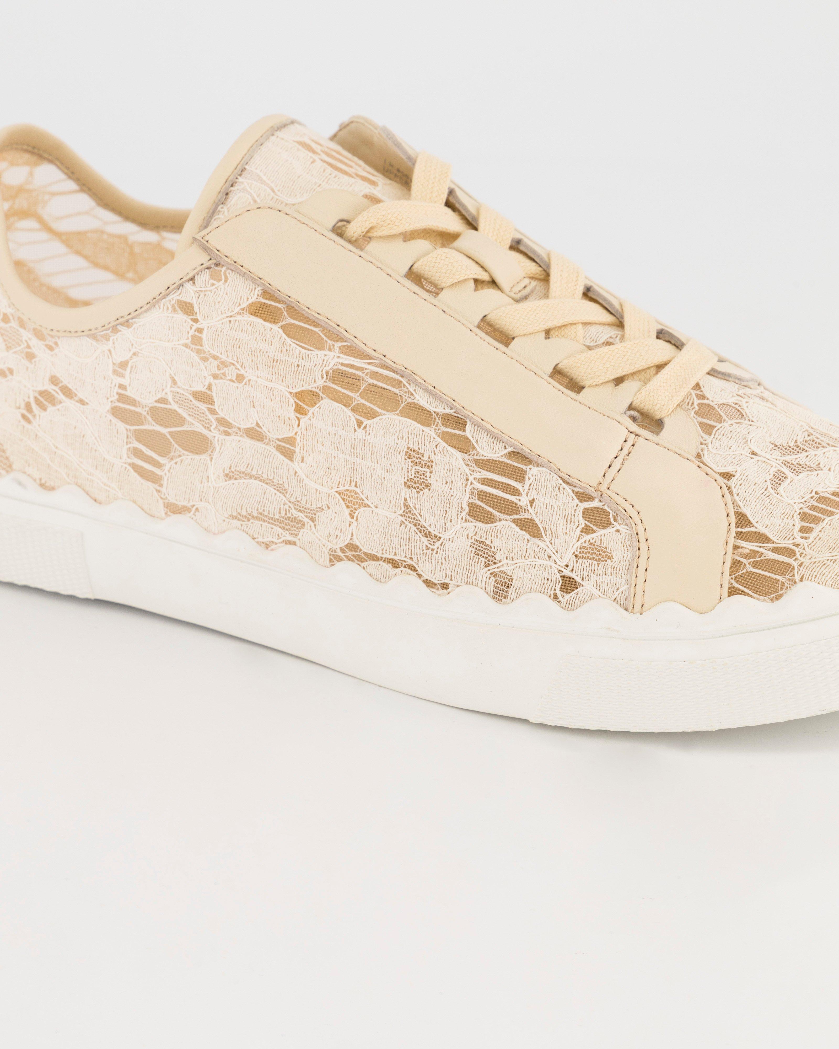 Quinn Lace Sneaker -  Cream