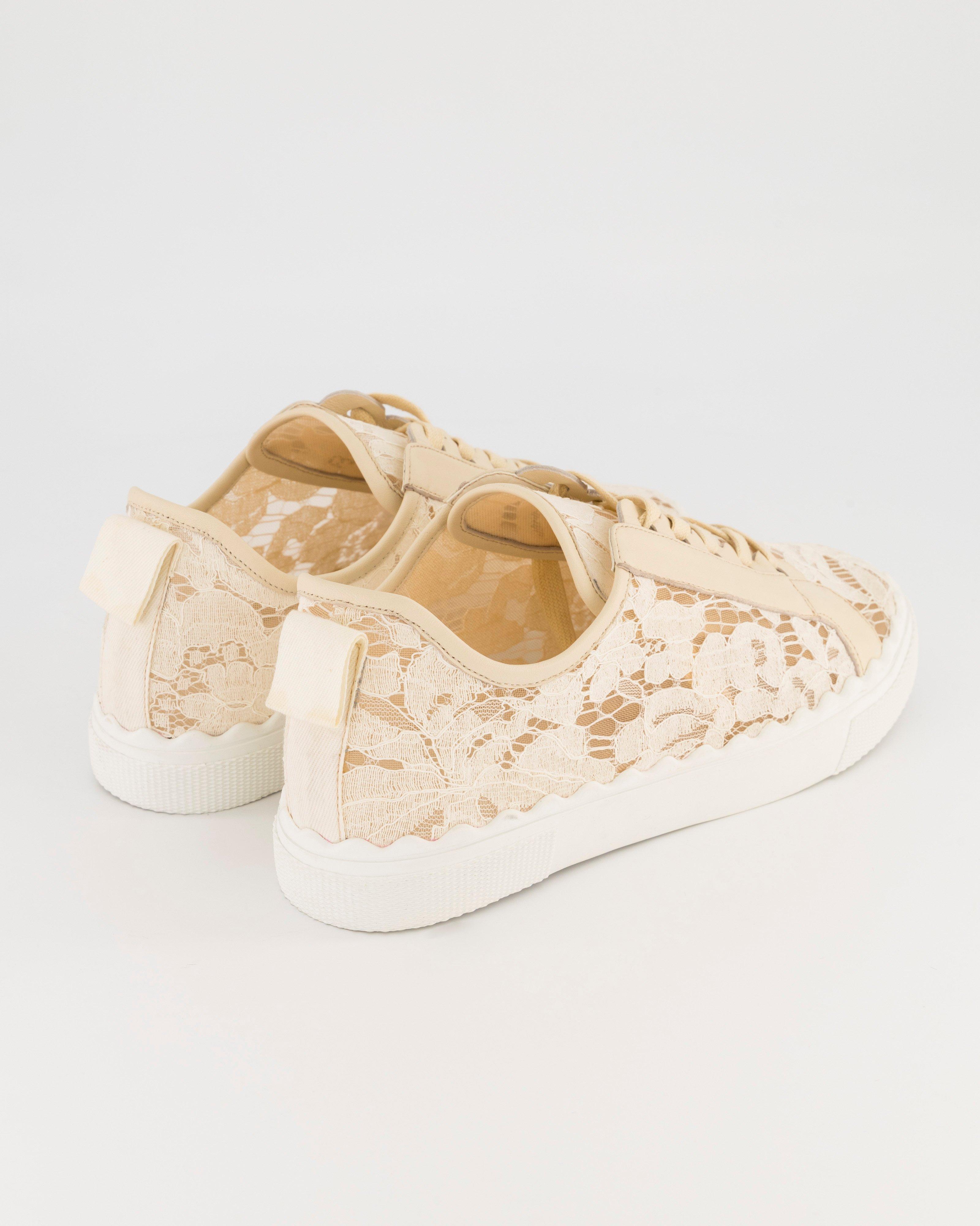 Quinn Lace Sneaker -  Cream
