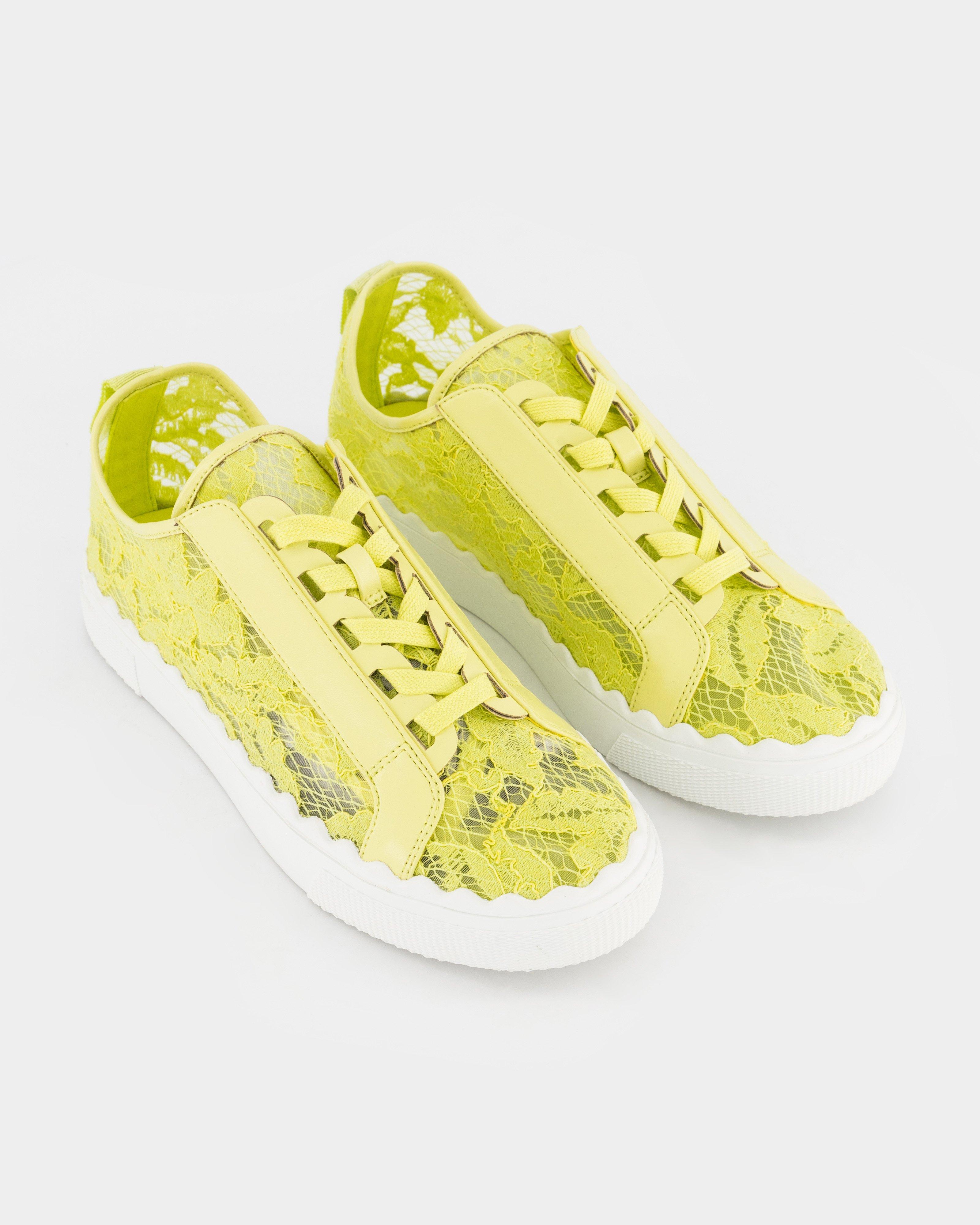 Quinn Lace Sneaker -  Light Green