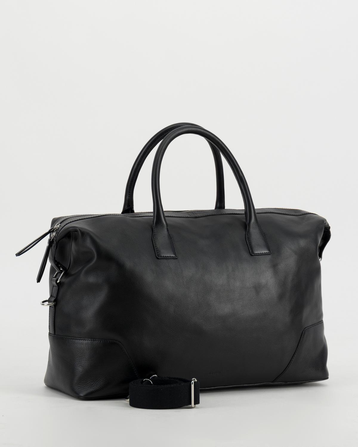 Ches Leather Weekender -  Black
