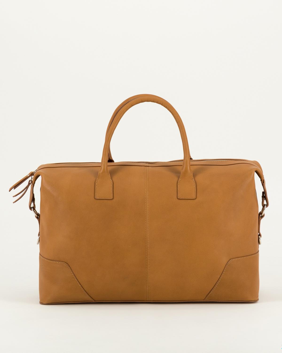 Ches Leather Weekender -  Tan