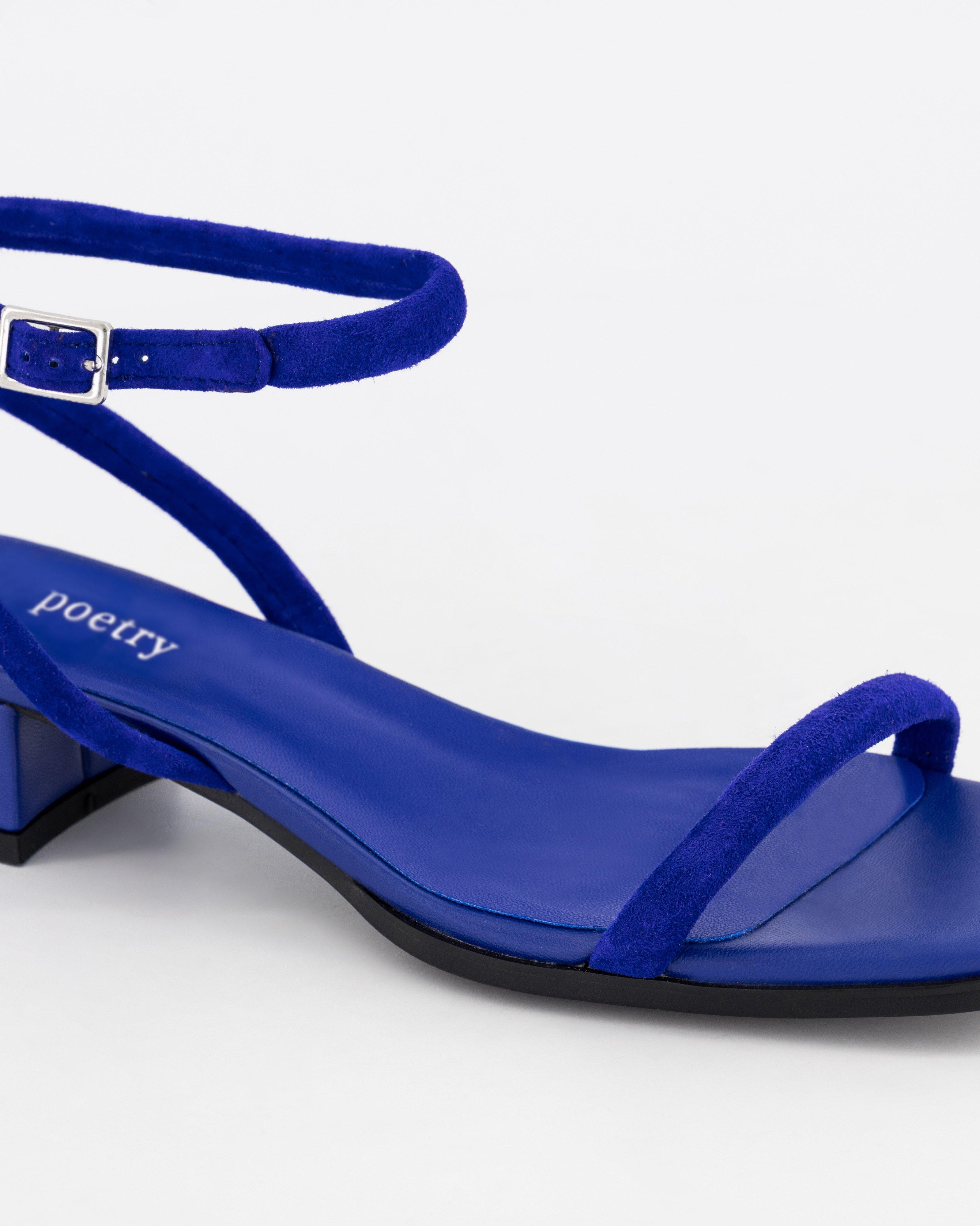 Ana Block Heel -  Cobalt