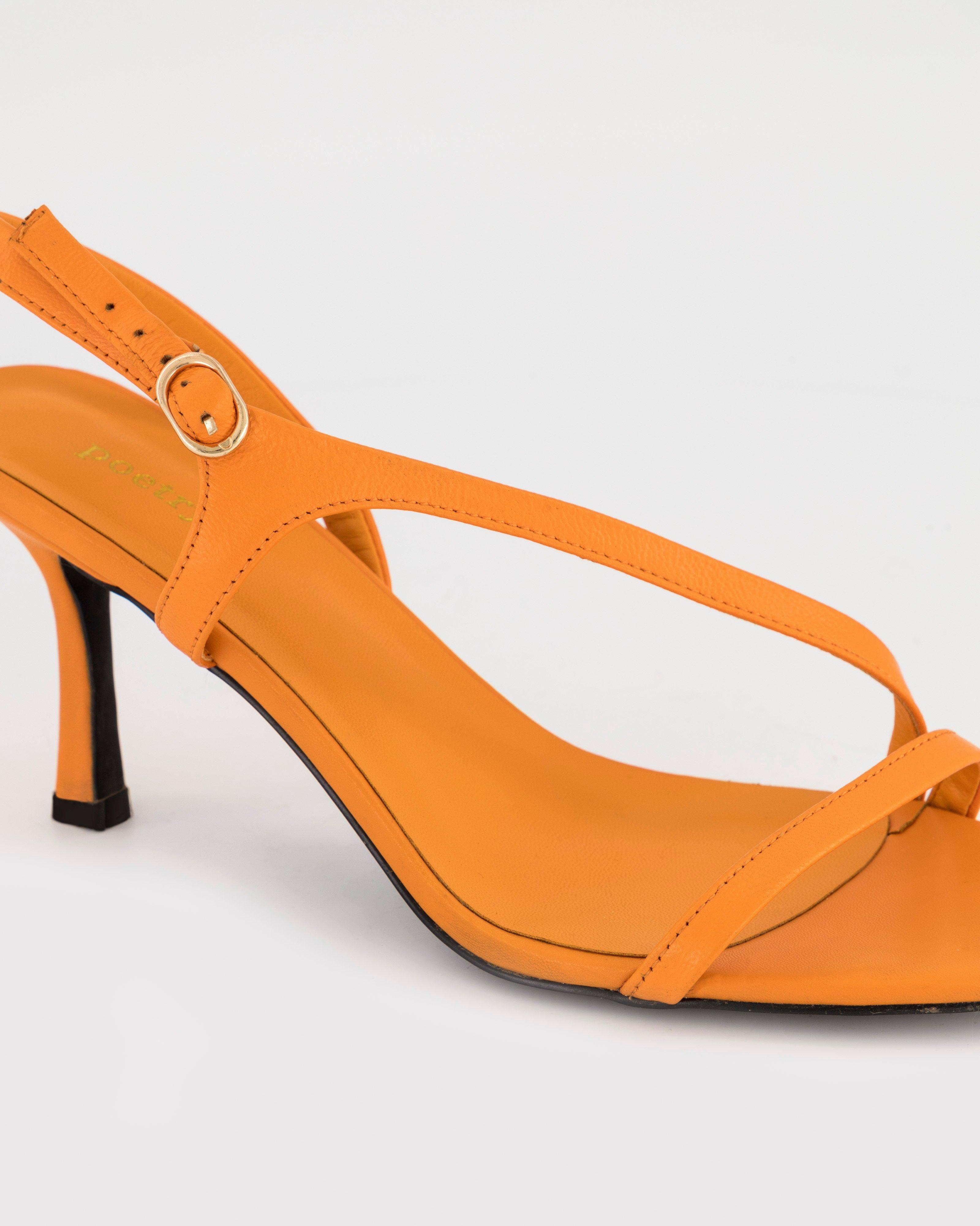 Shelley Heel Sandal -  Orange