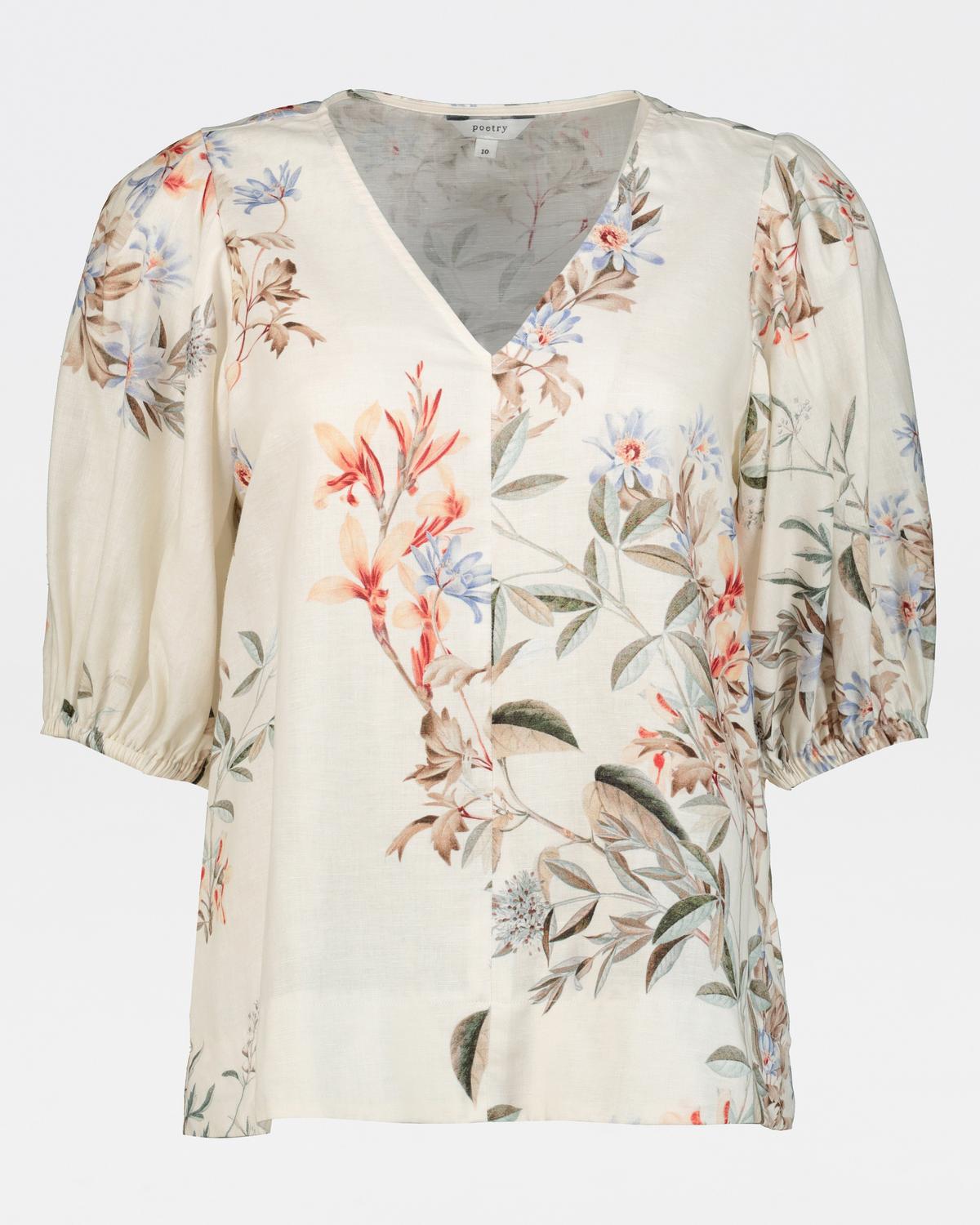 Adriana Printed Blouse -  assorted