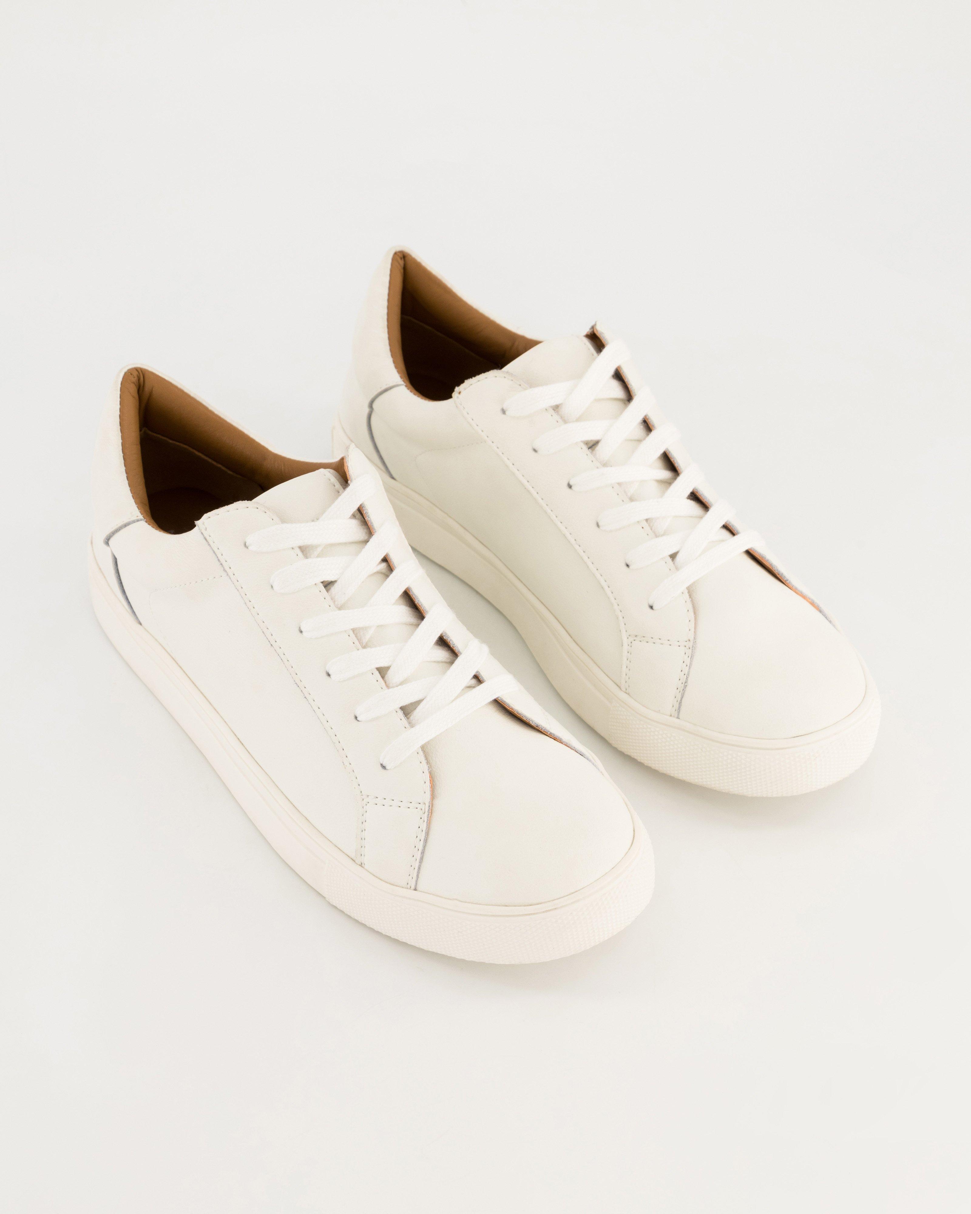 Women's Sansa Leather Sneaker -  White