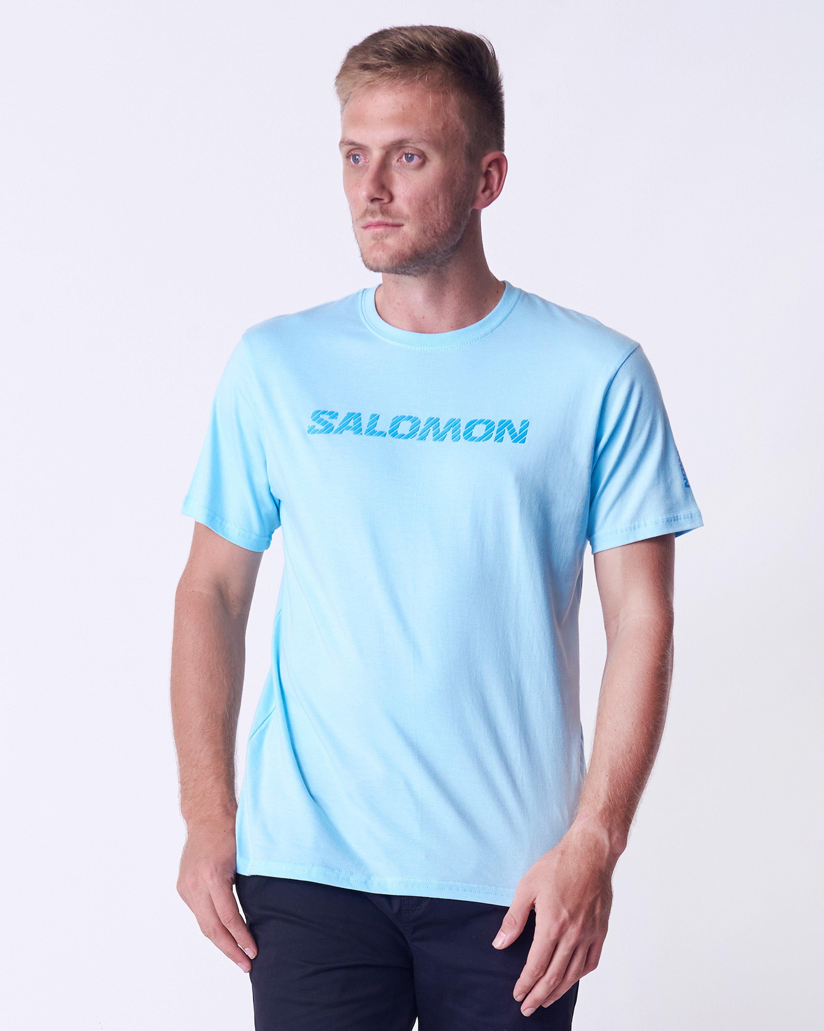 Salomon Men's Strike Thru T-shirt -  Light Blue