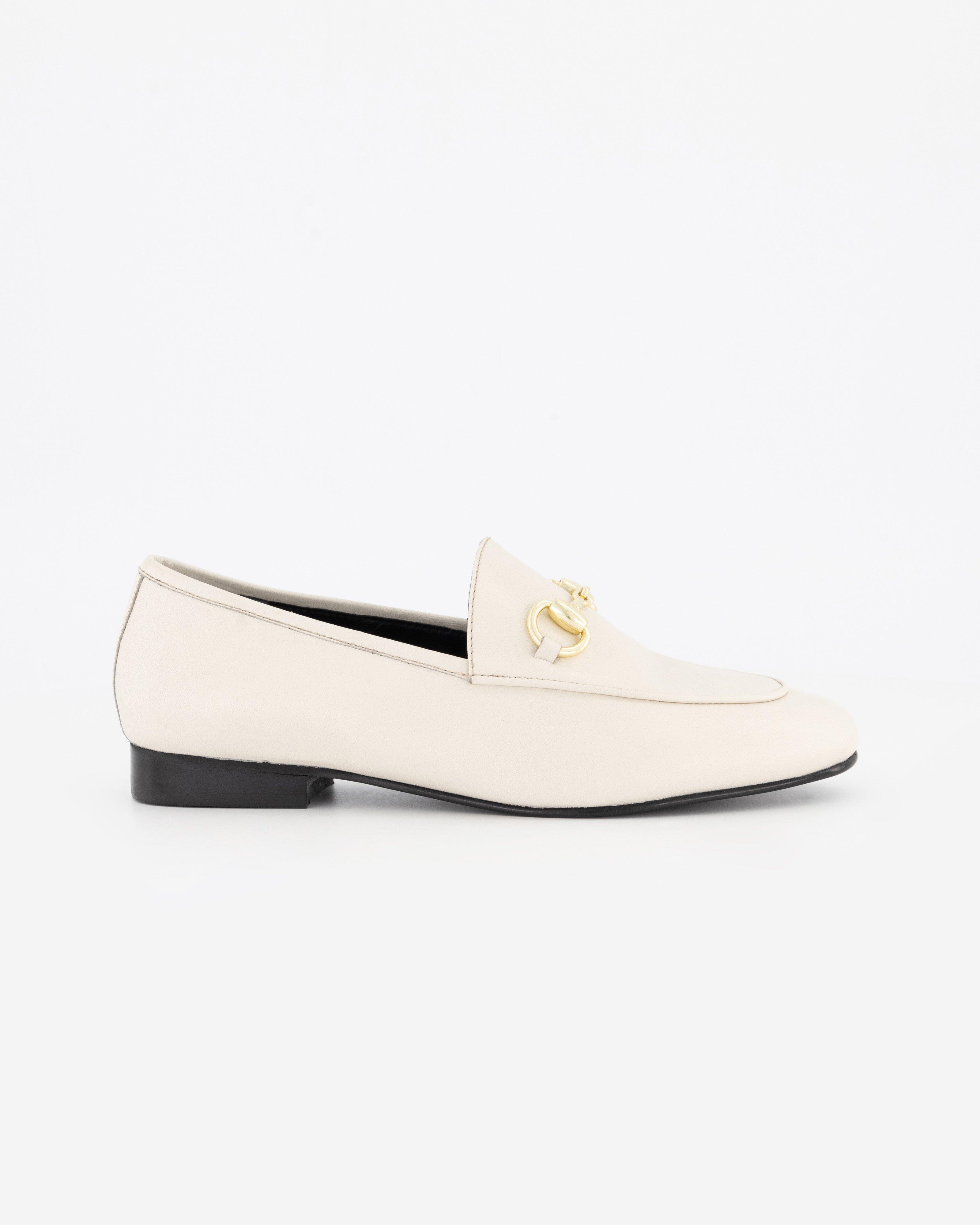 Mindy Leather Loafer -  White