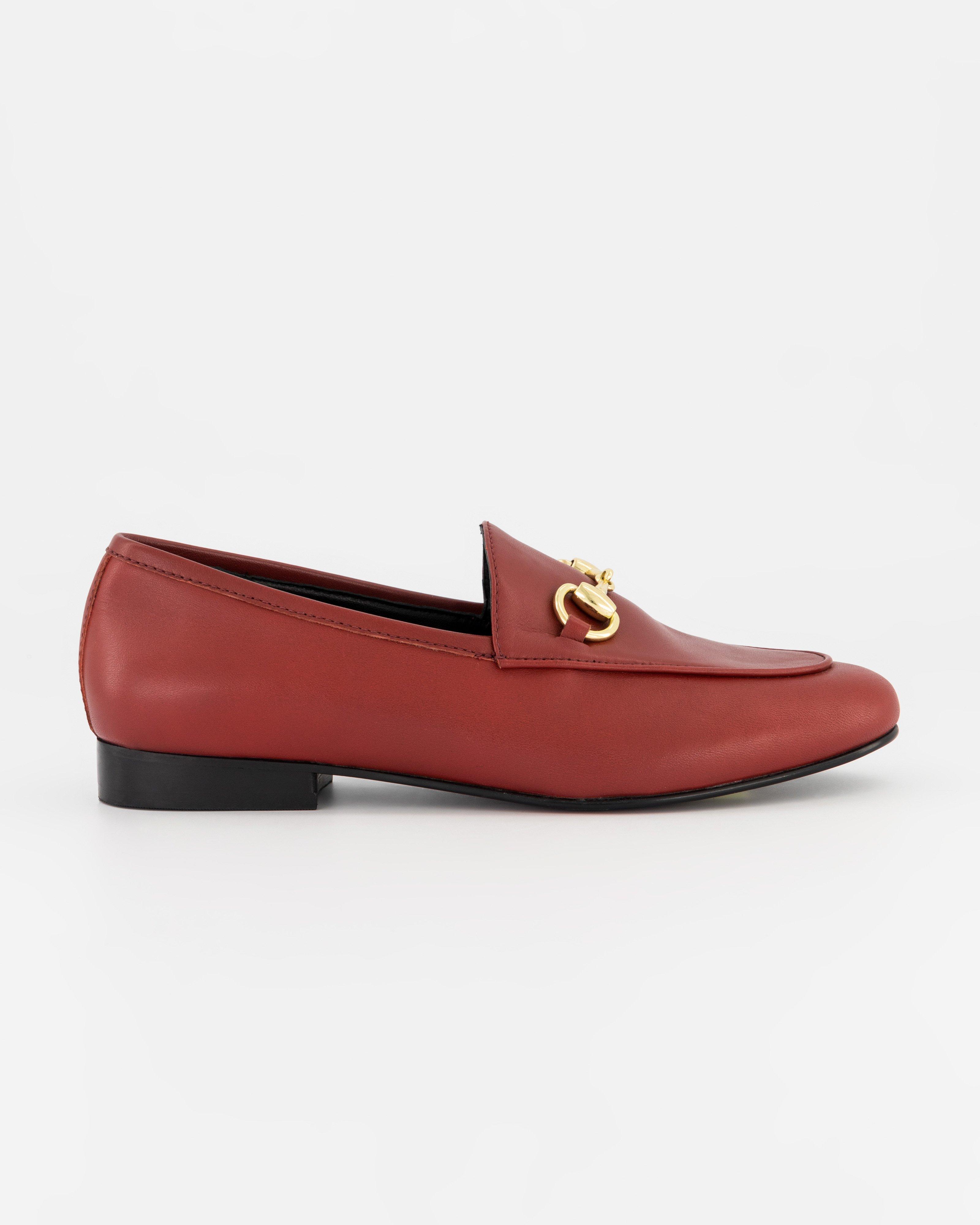 Mindy Leather Loafer -  Burgundy