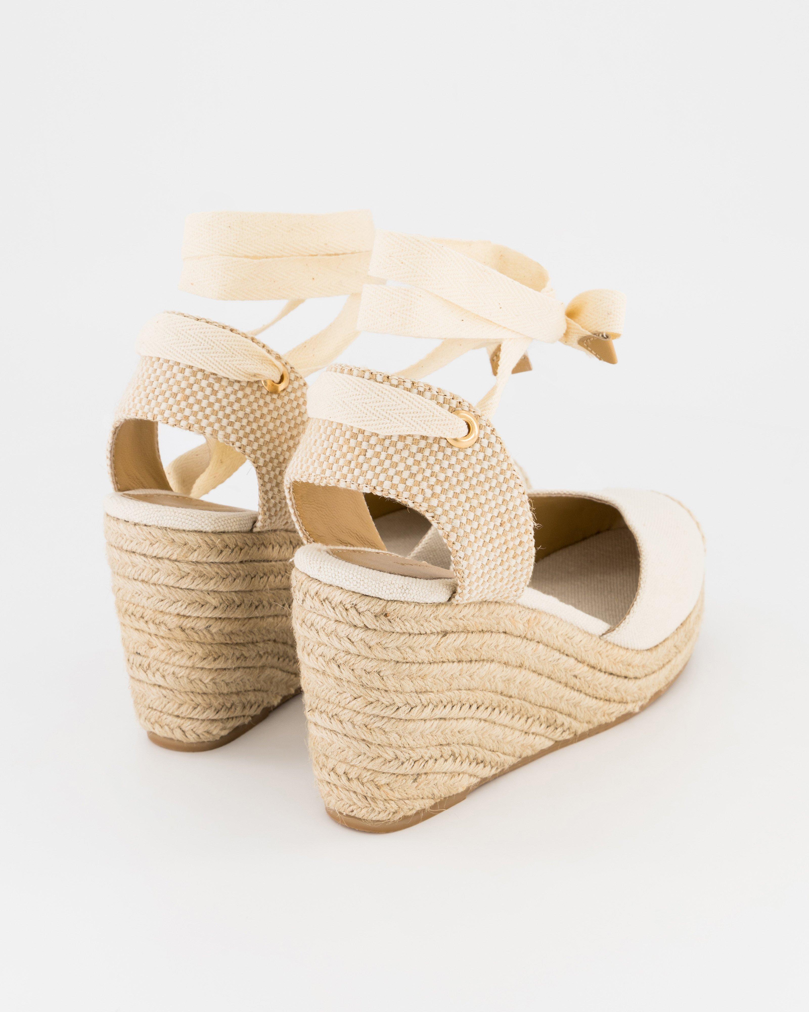 Cream wedge shoes clearance uk