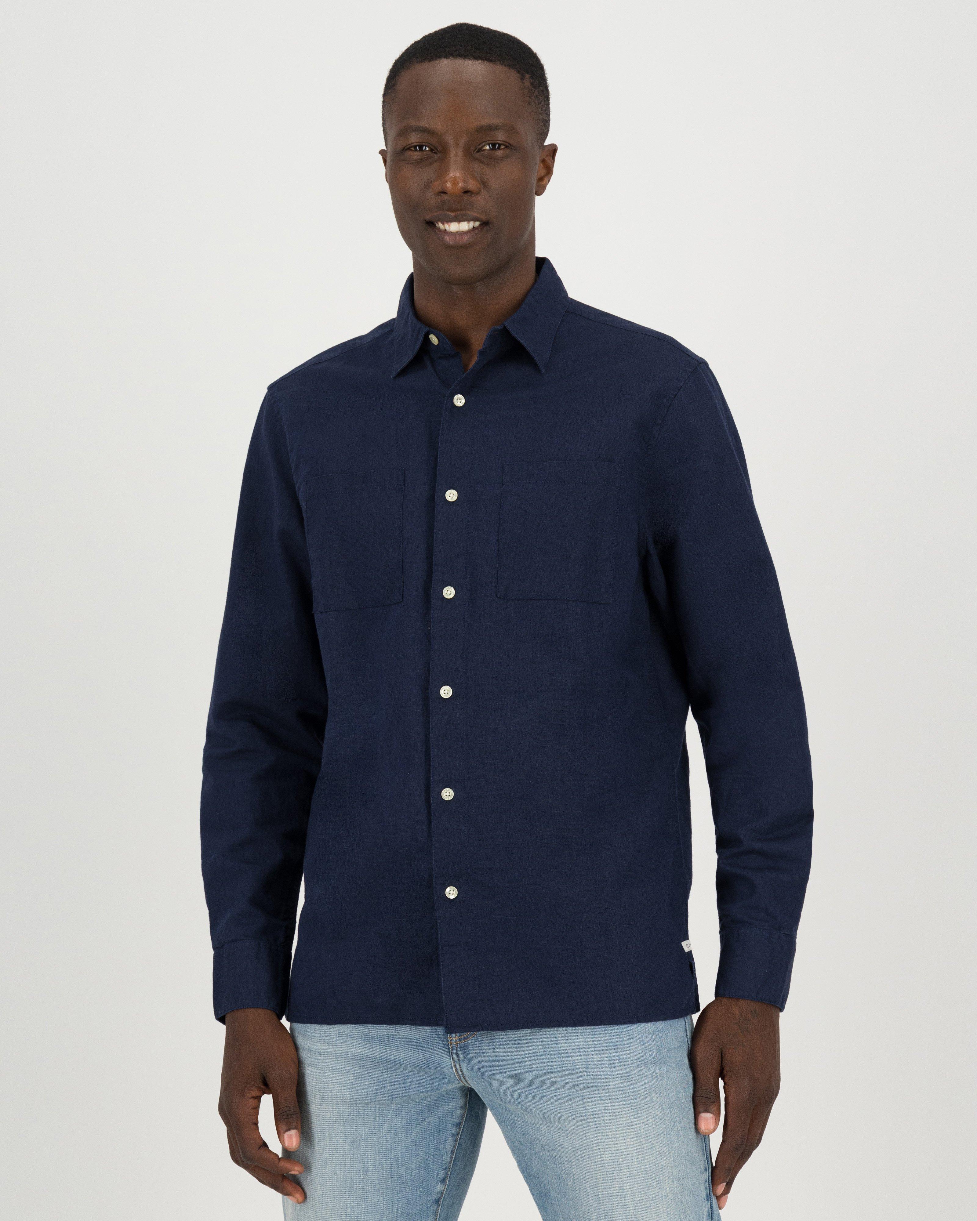 Old Khaki Men's Oscar Regular Fit Shirt -  Navy