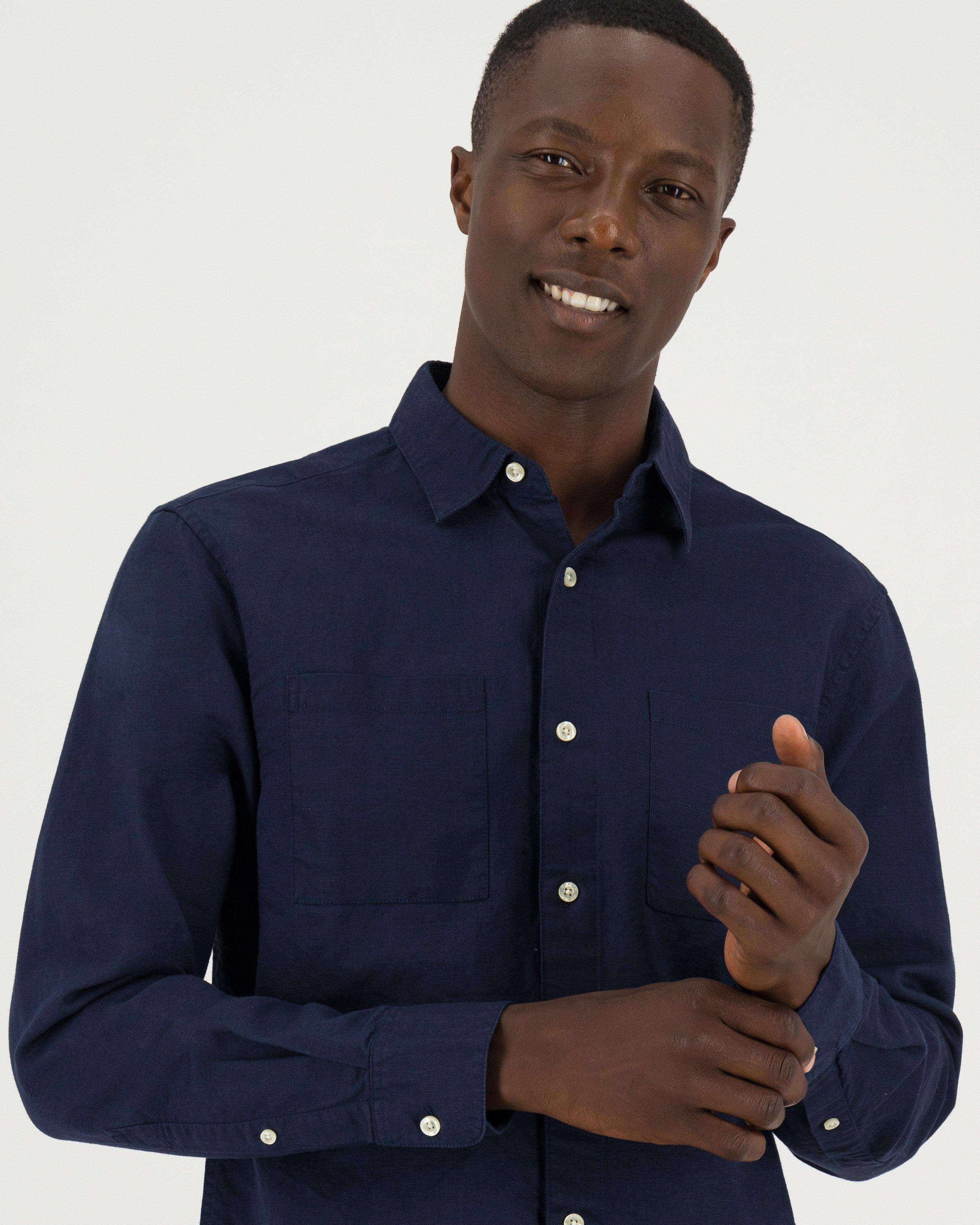 Old Khaki Men's Oscar Regular Fit Shirt -  Navy