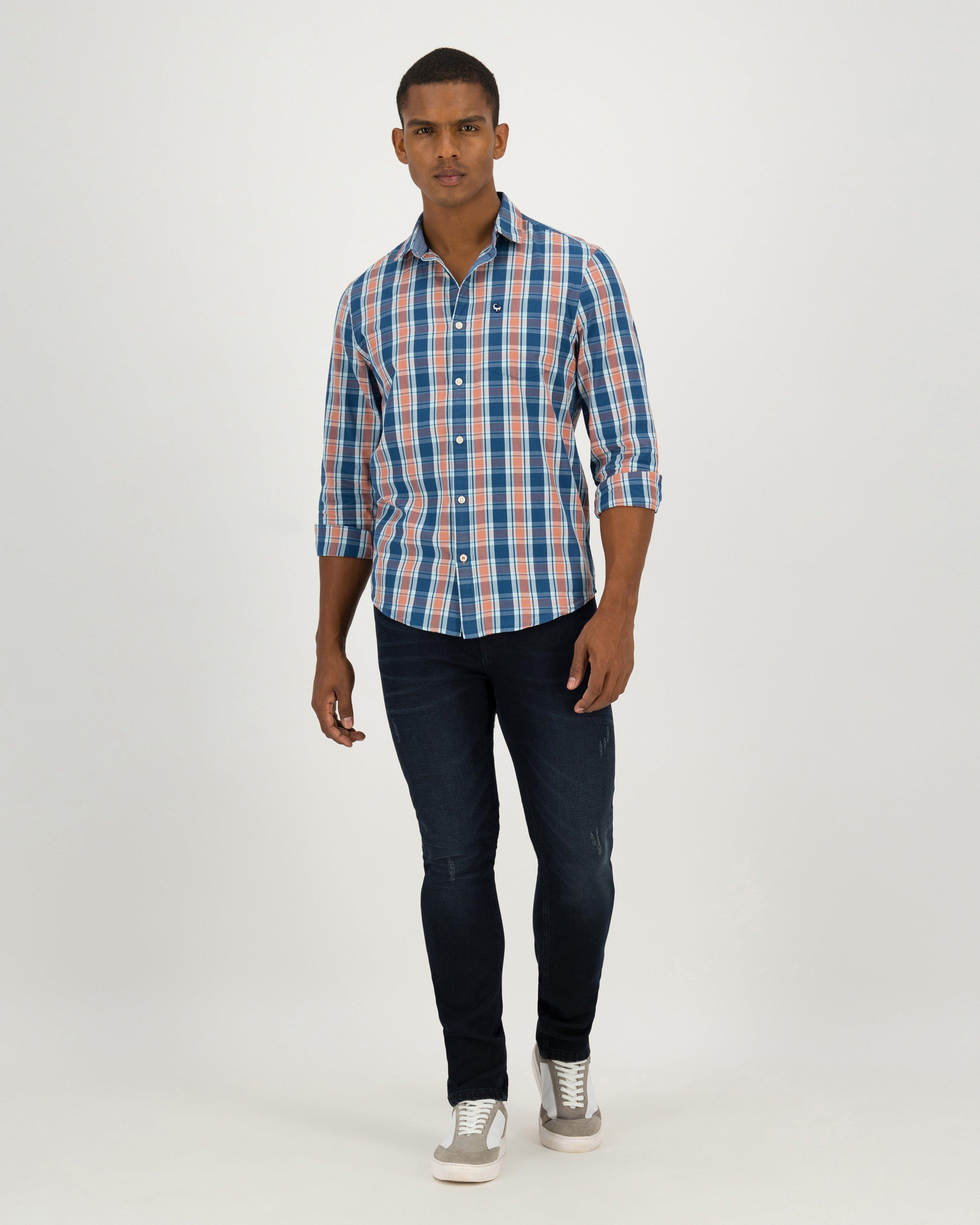Men's Wesley Slim Fit Shirt -  Orange