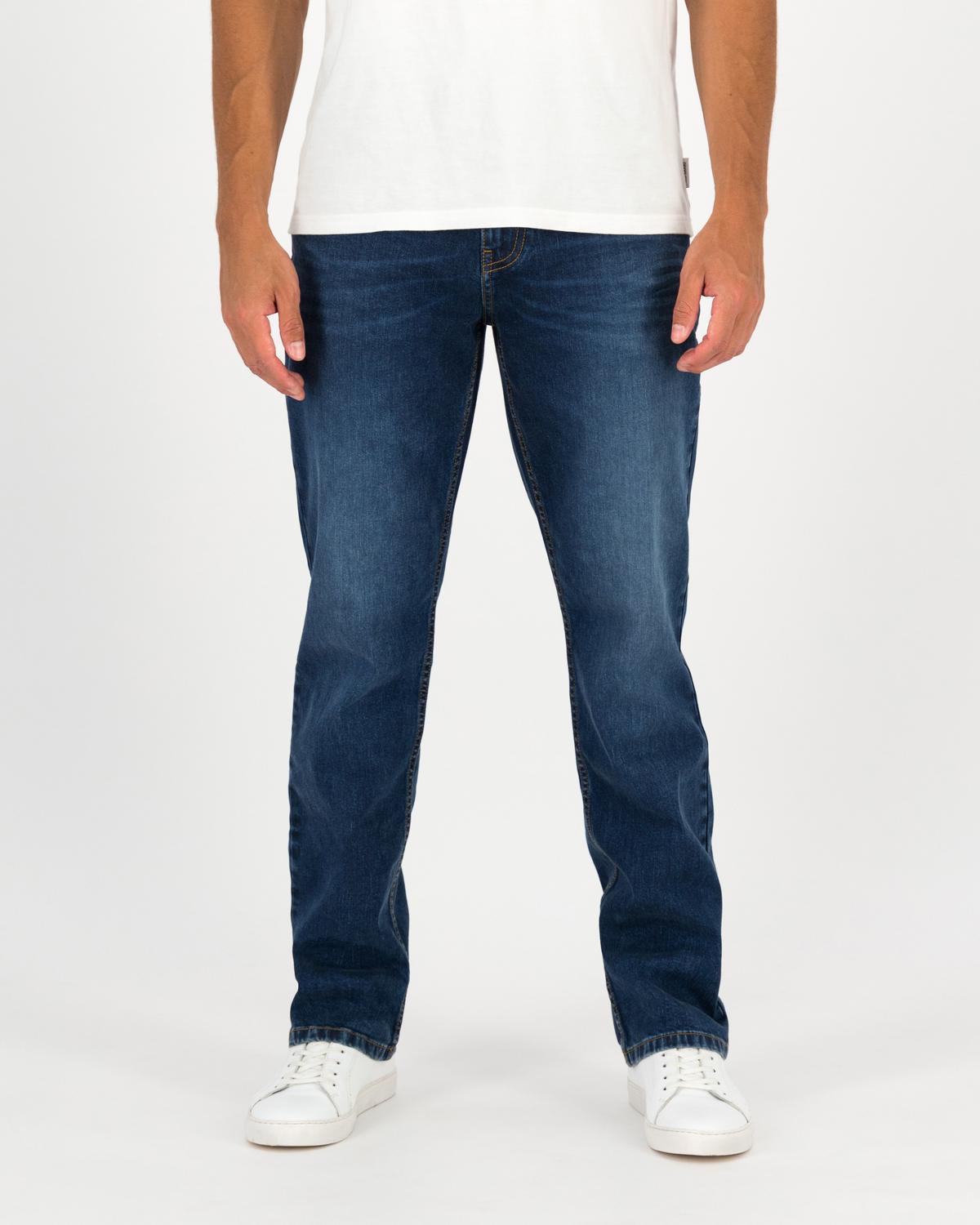 Old Khaki Men's Jordy Straight Leg Jeans -  Mid Blue