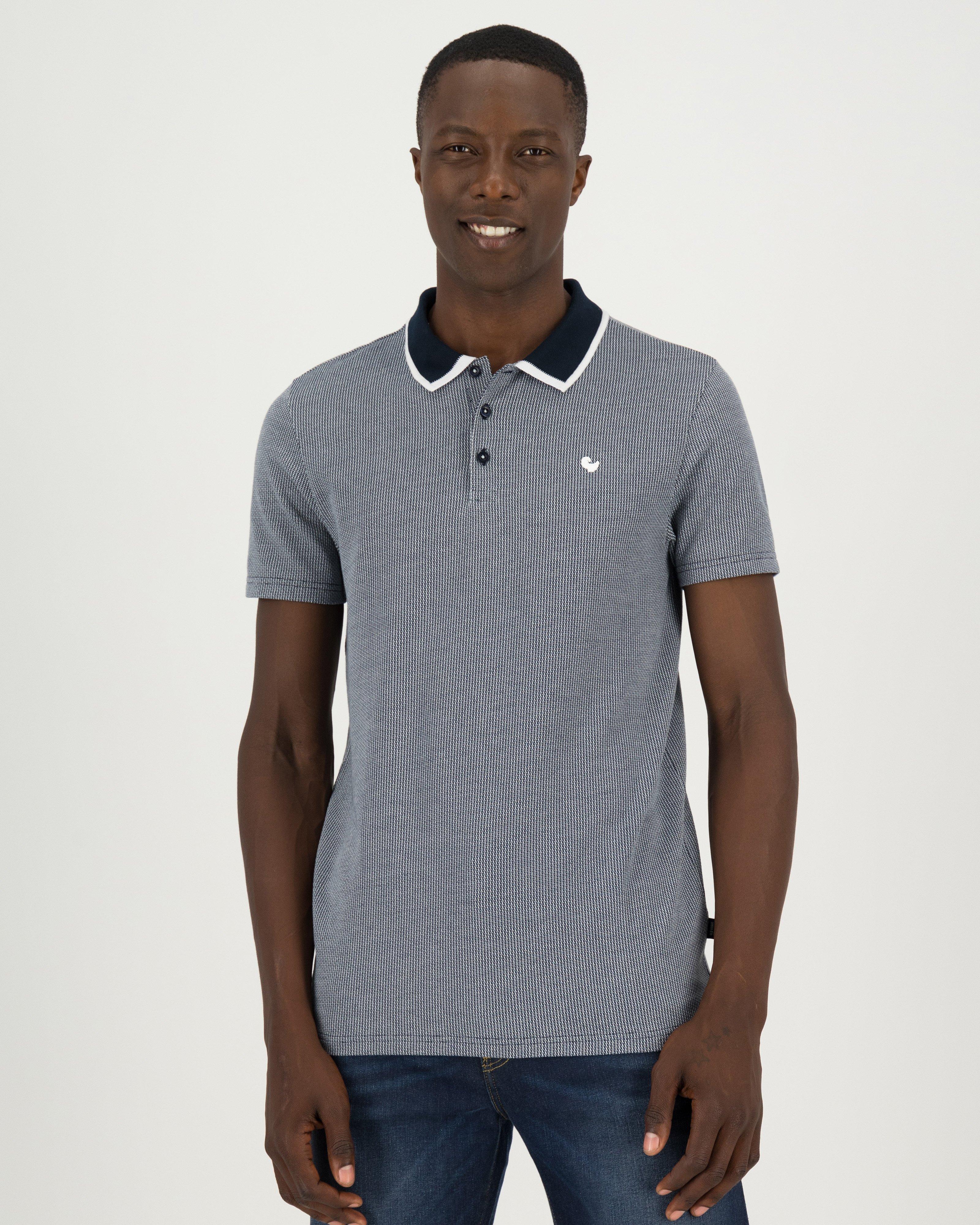 Men's Tiger Relaxed Fit Golfer -  Navy