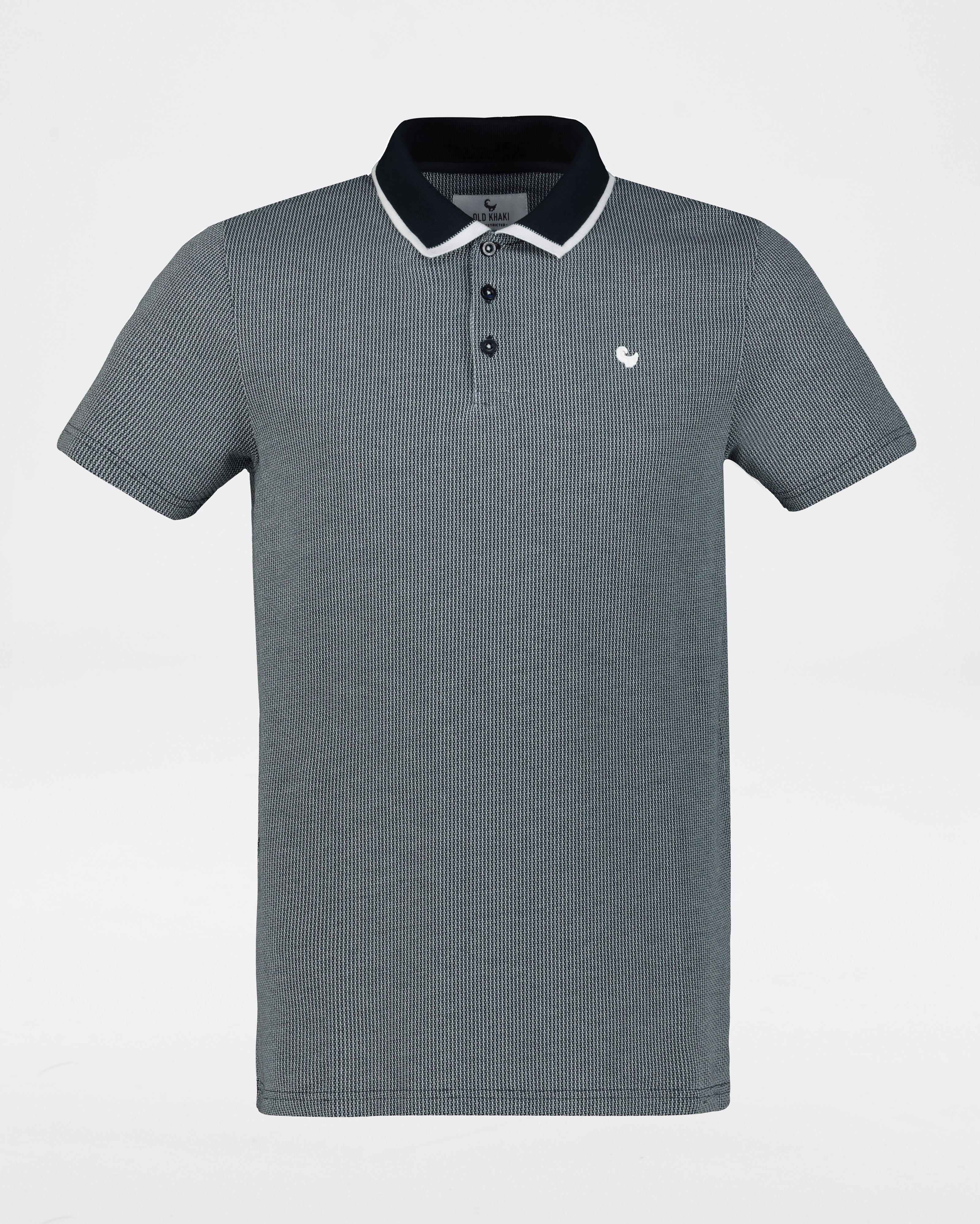 Men's Tiger Relaxed Fit Golfer -  Navy