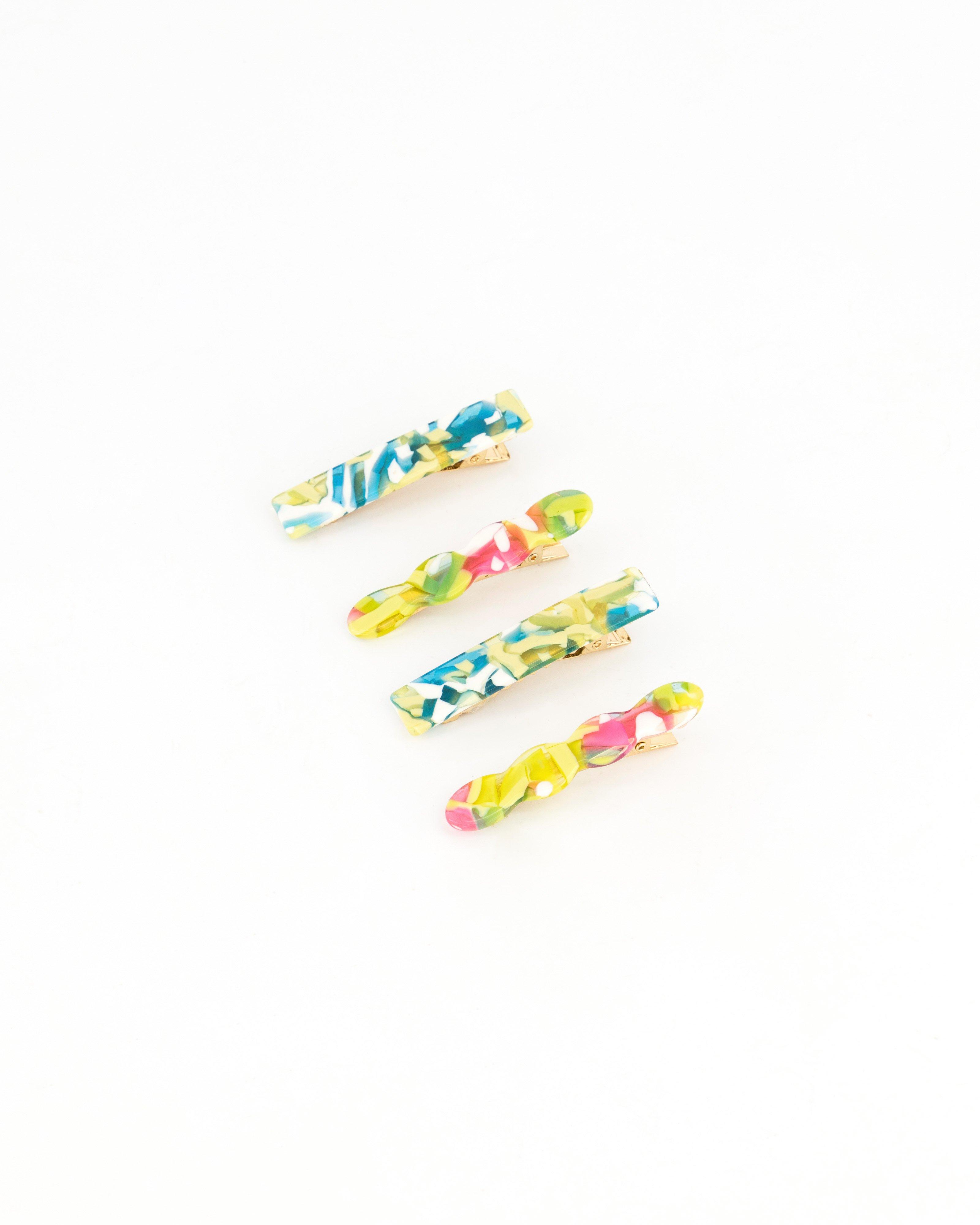 Women's Lorna Resin Clips (4-Pack) -  Green