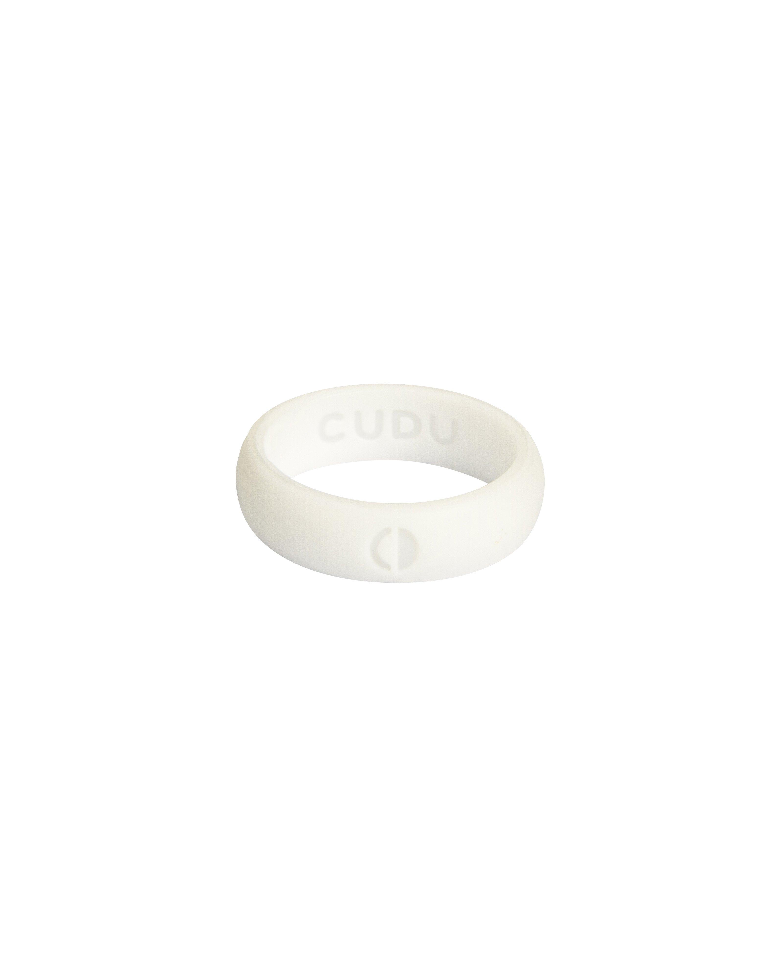 Cudu Silicone Slim Ring -  White