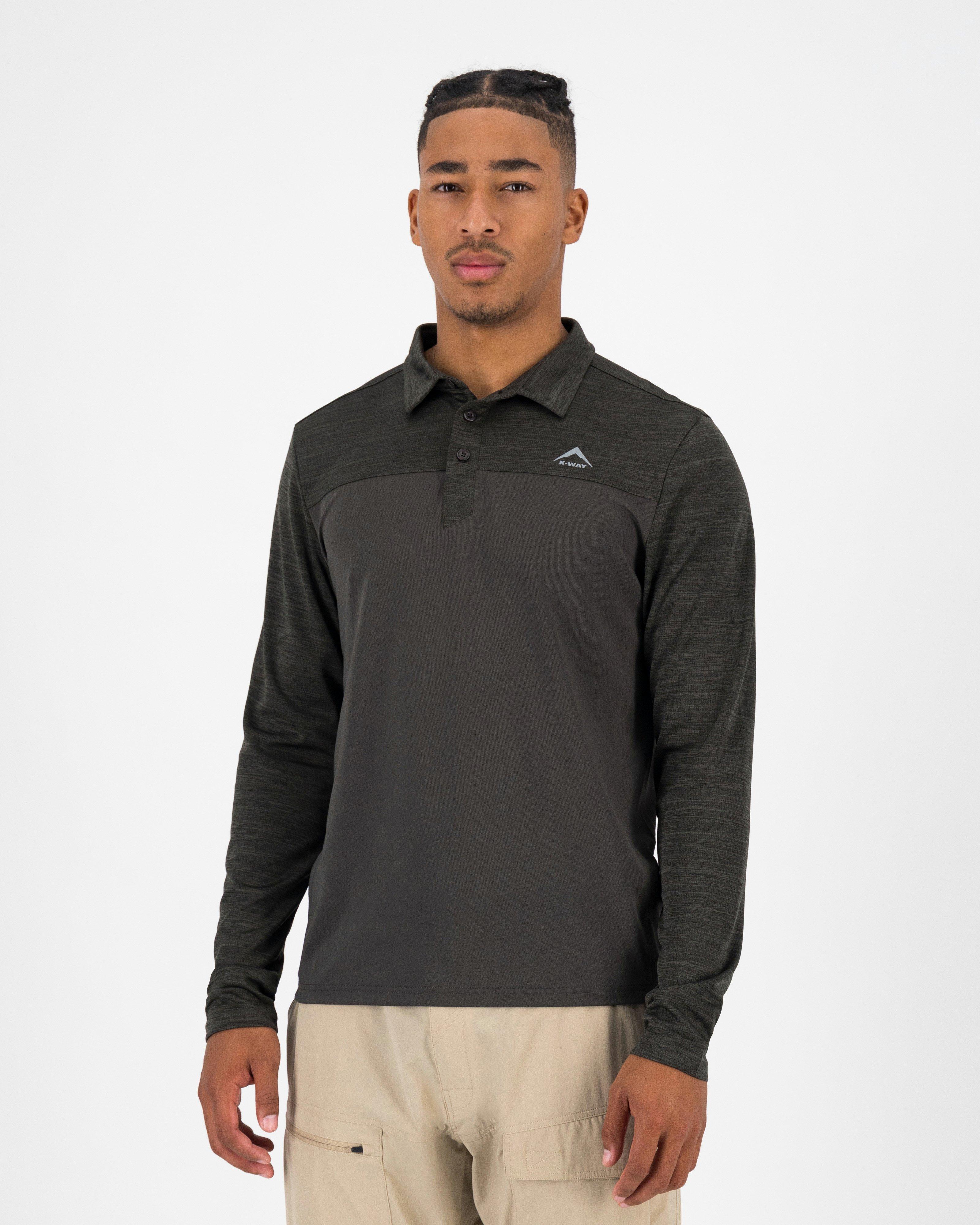 K-Way Men's Adin Tech Golfer -  Dark Olive