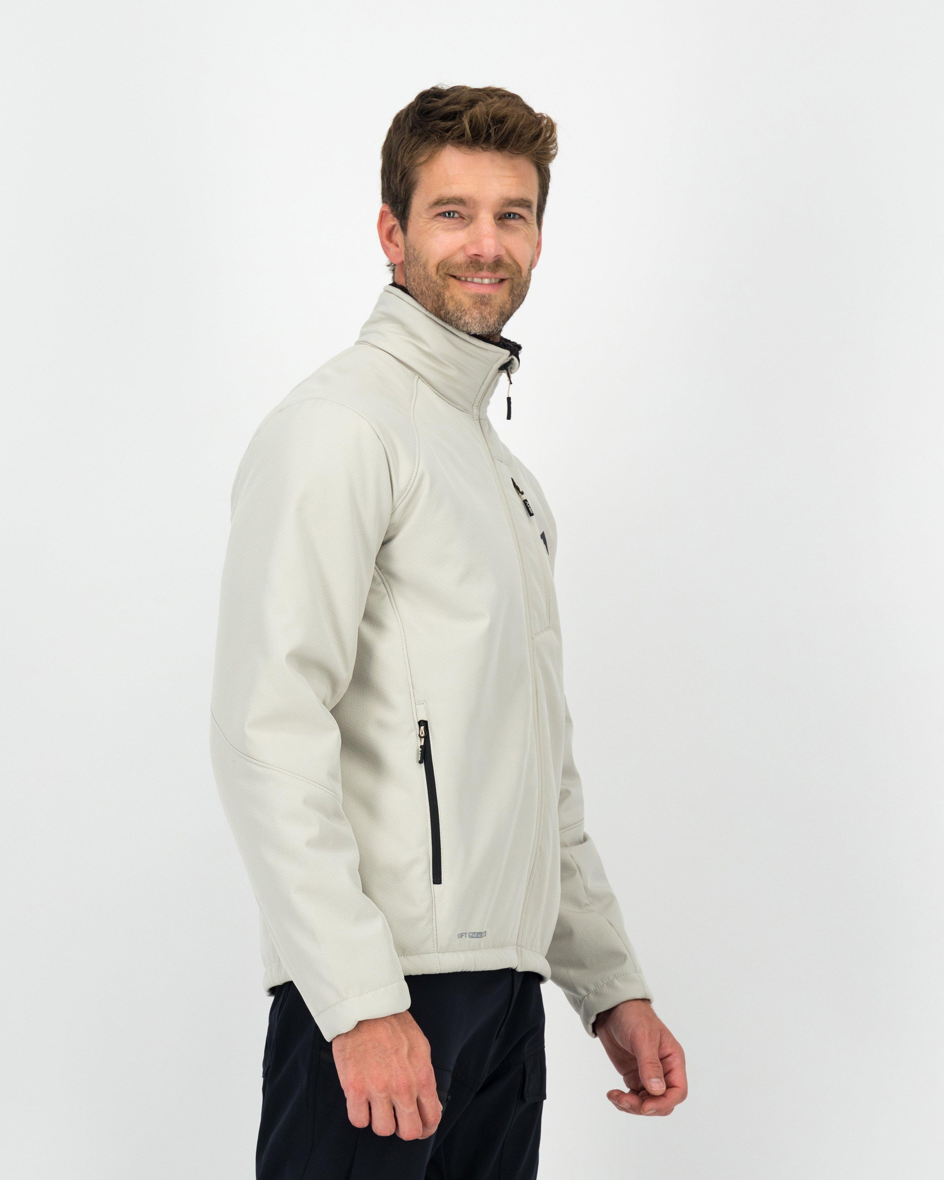 K-Way Men’s Flint Eco Softshell Jacket -  Stone