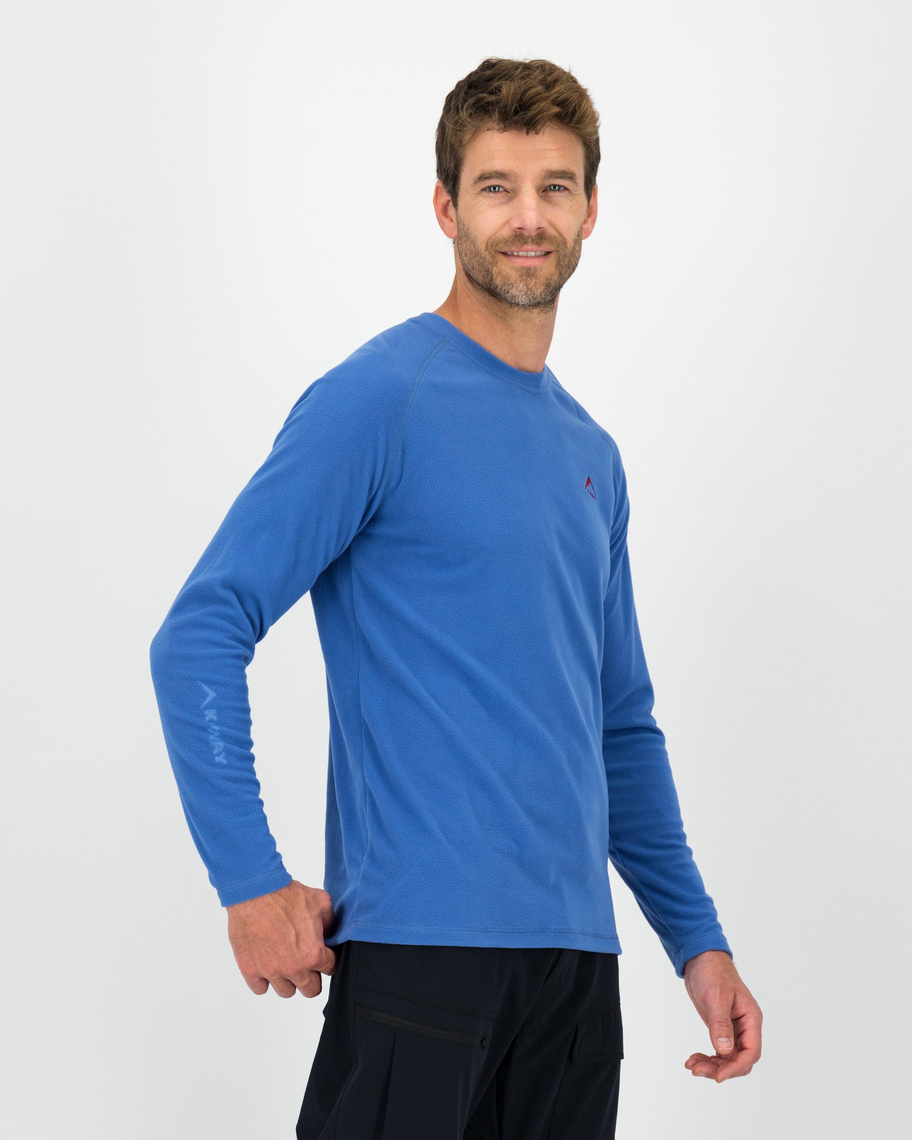 K-Way Men's Straus Eco Fleece Top -  Mid Blue