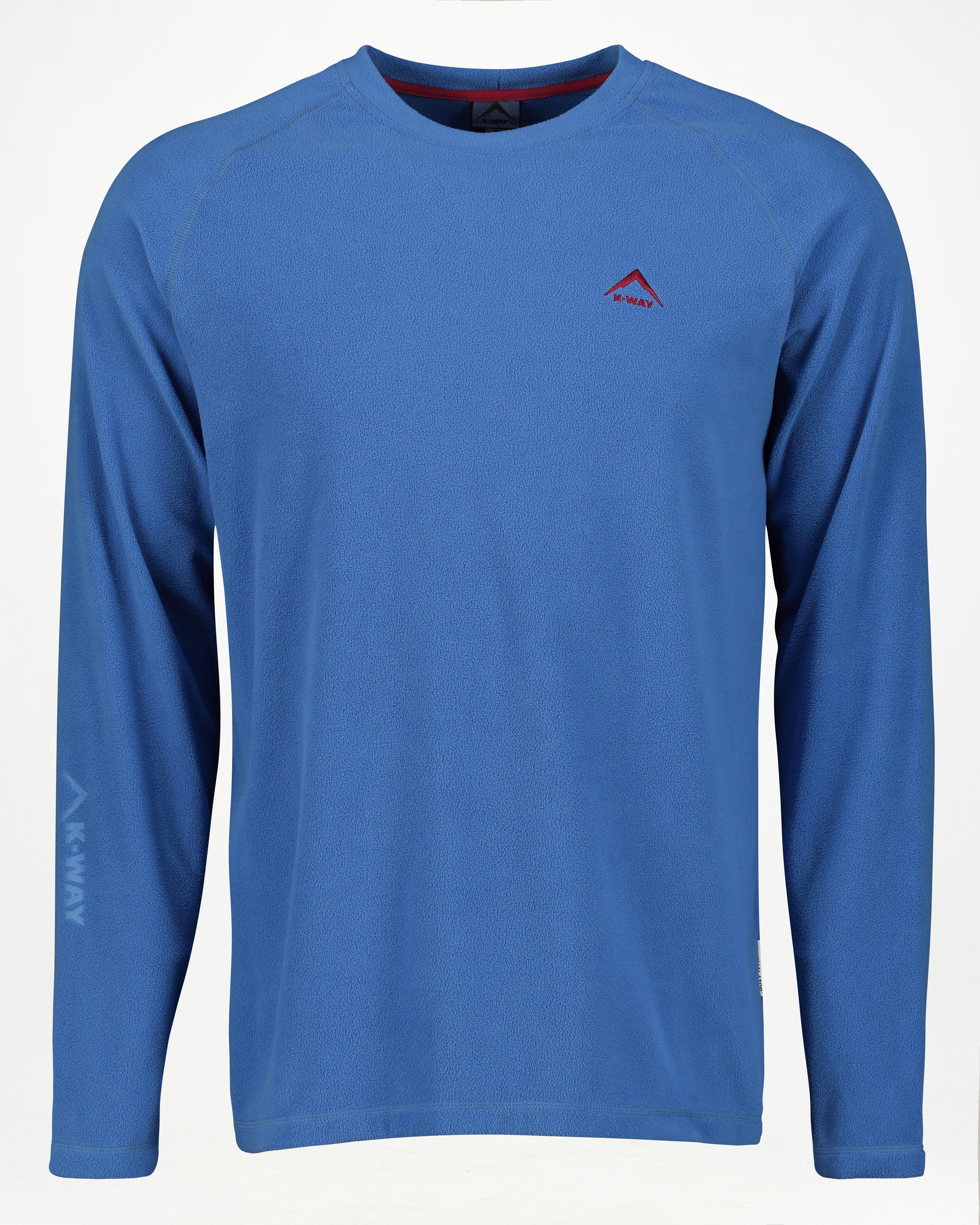 K-Way Men's Straus Eco Fleece Top -  Mid Blue