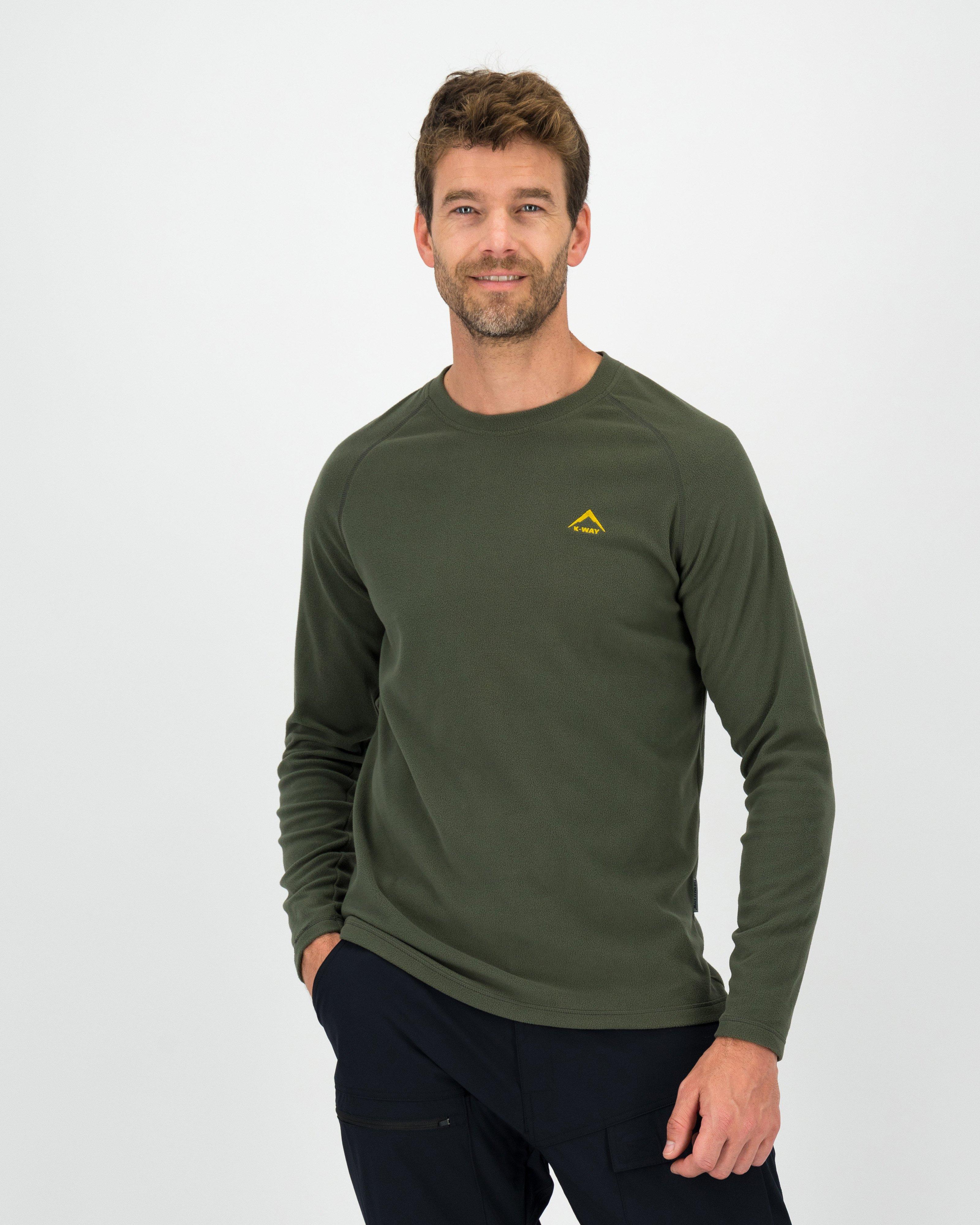 K-Way Men's Straus Eco Fleece Top -  Dark Olive