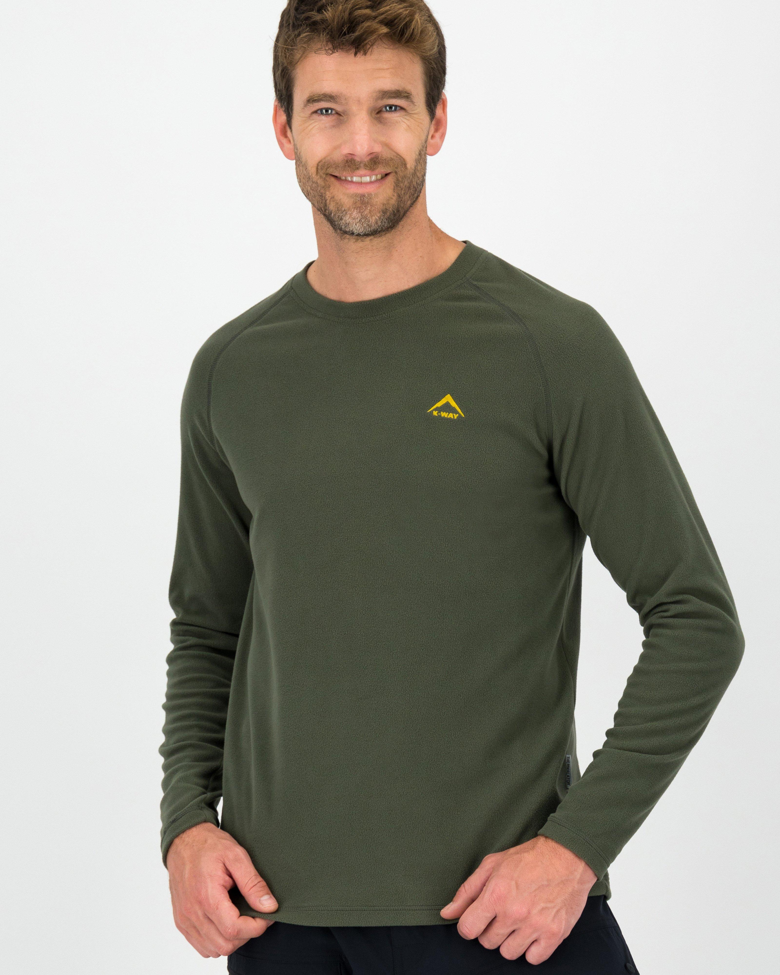 K-Way Men's Straus Eco Fleece Top -  Dark Olive